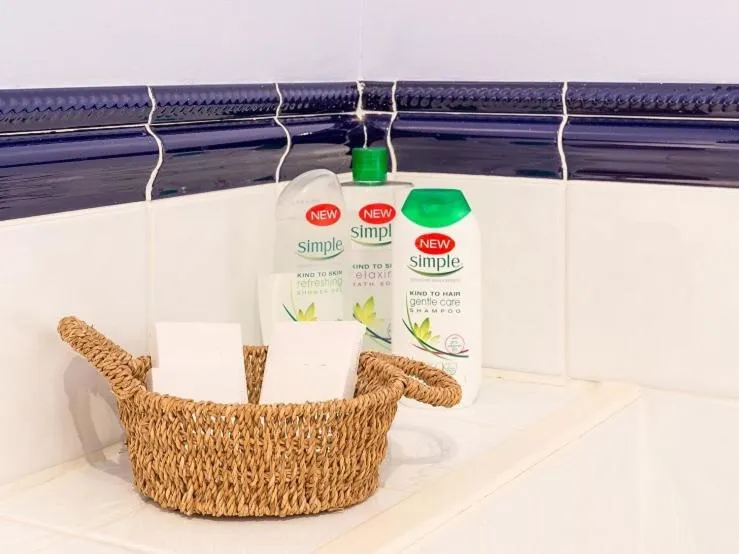 Bathroom in Marshwood Farm B&B and Shepherds Hut