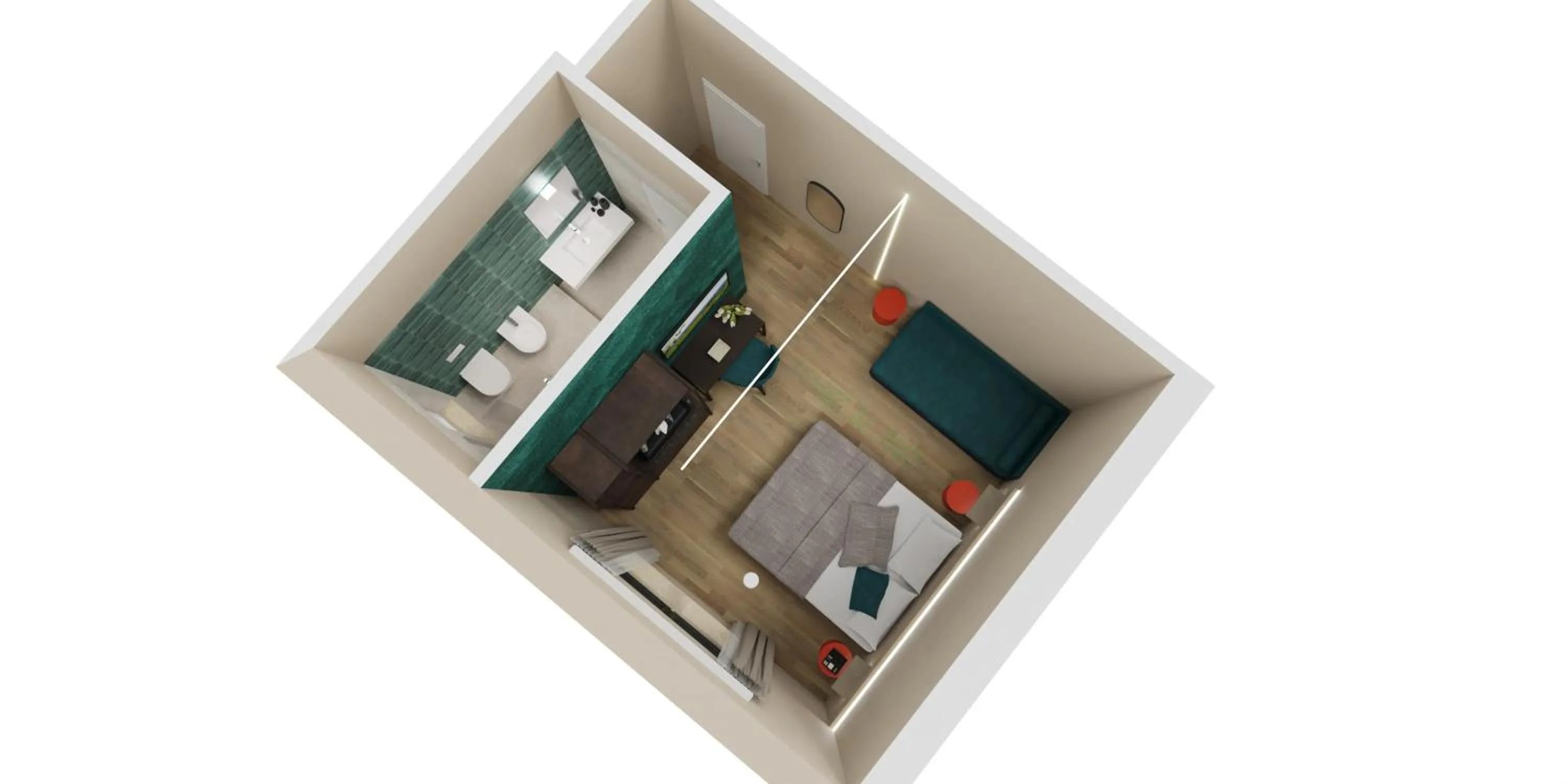 Photo of the whole room in Hotel Ristorante Dante