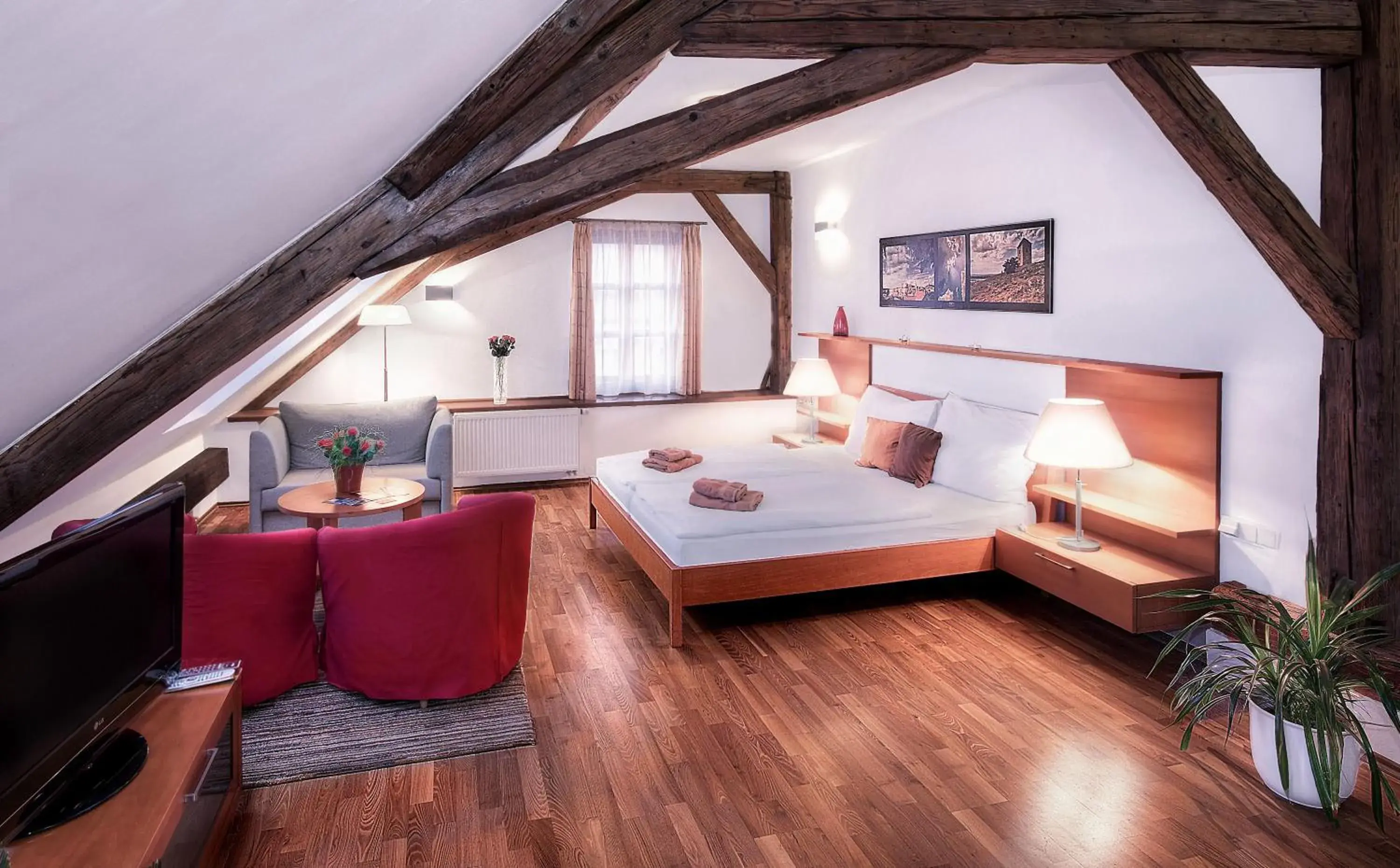 Superior Double Room with Bathtub - single occupancy in Penzion Baltazar Mikulov Superior Double Room with Bathtub - single occupancy in Penzion Baltazar Mikulov