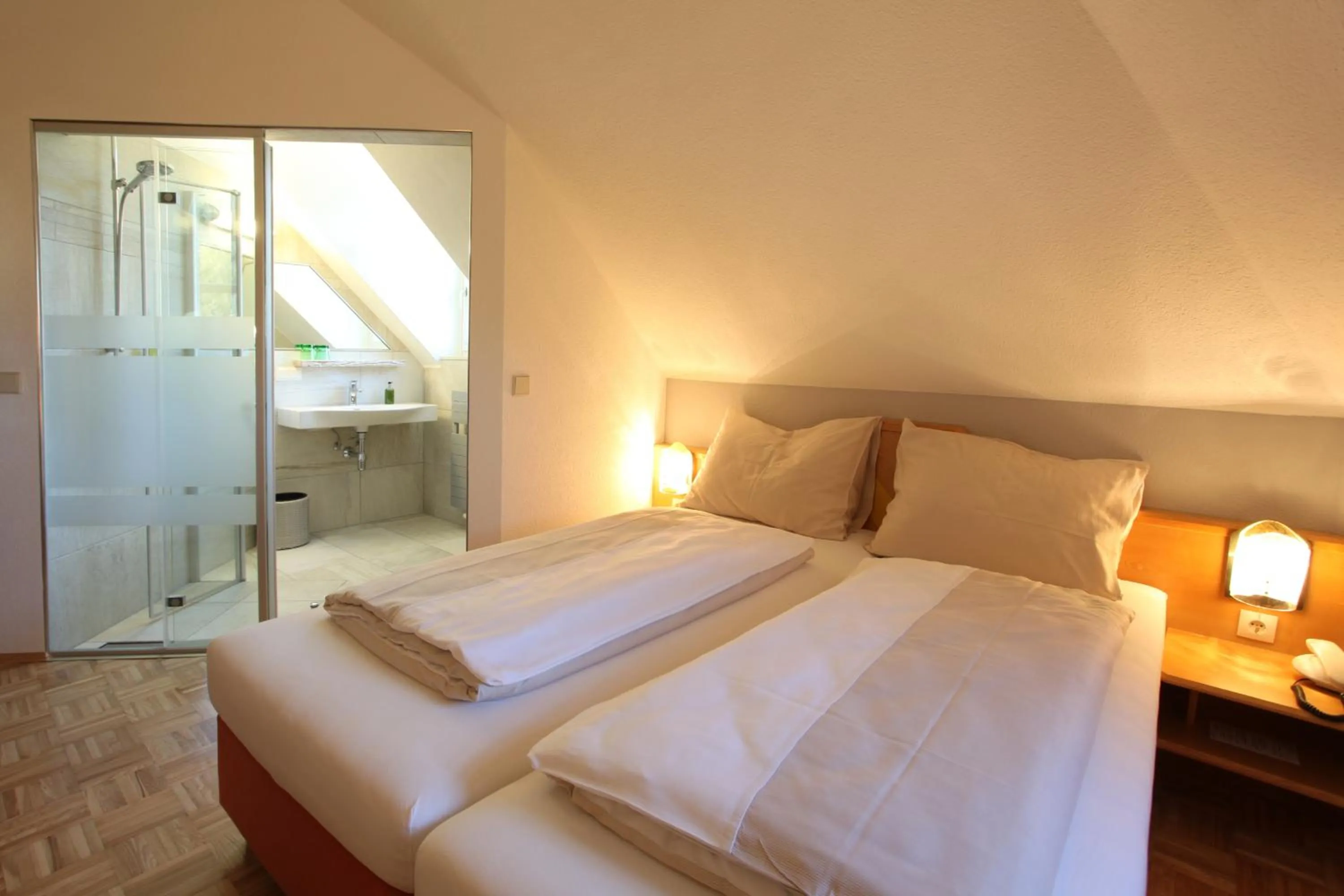 Photo of the whole room, Bed in Hotel-Restaurant-Café Krainer