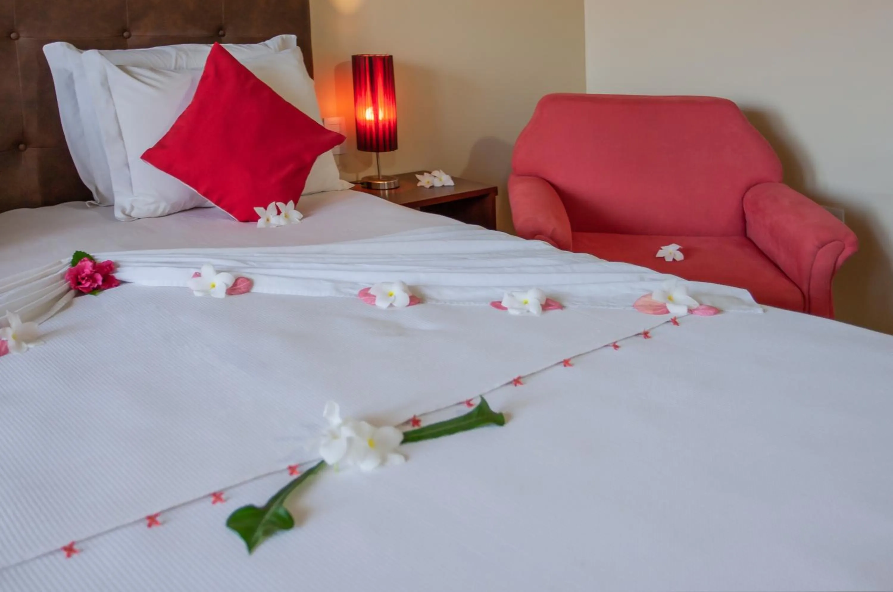 Bed in Hotel Villa Beija Flor