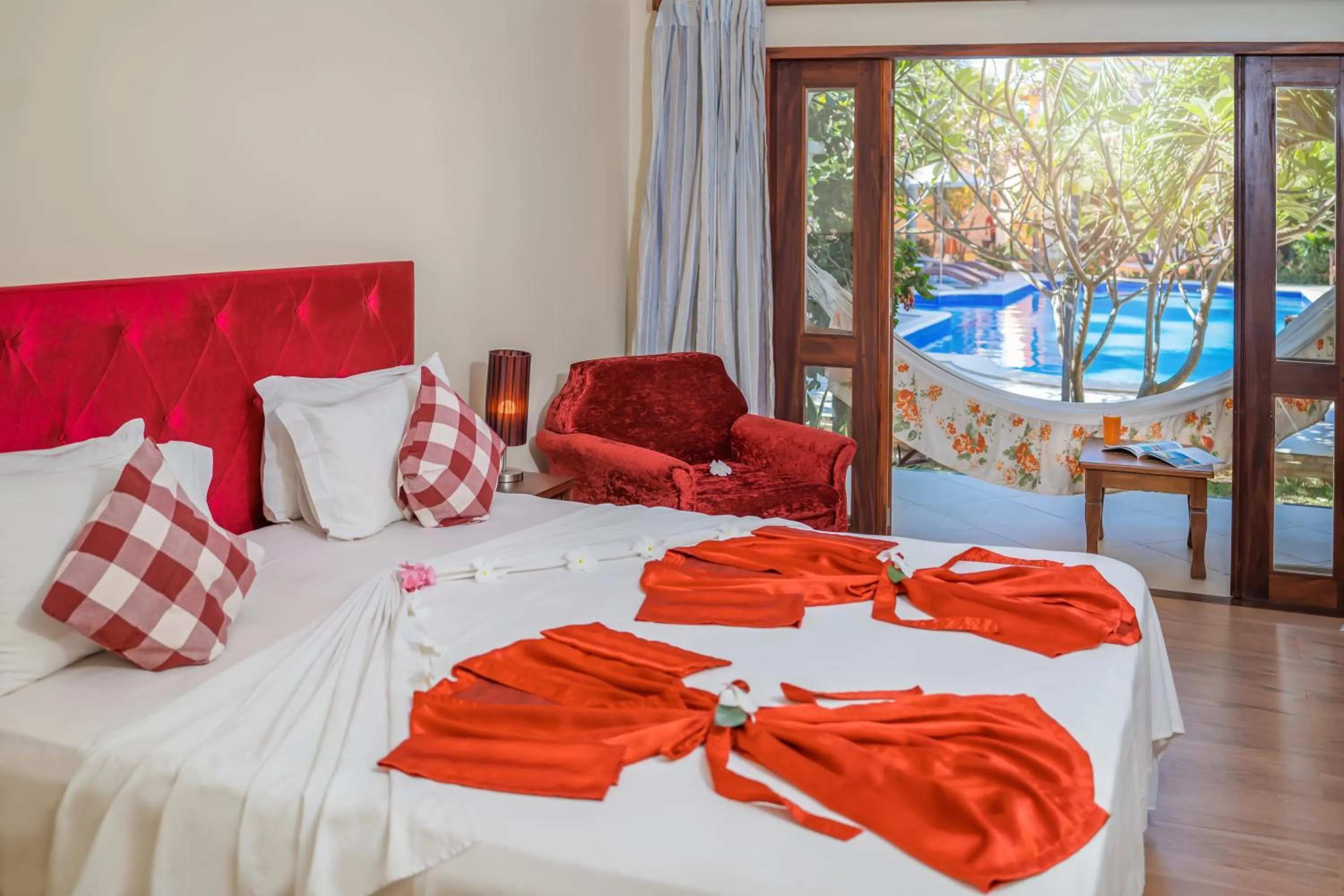 Bed in Hotel Villa Beija Flor