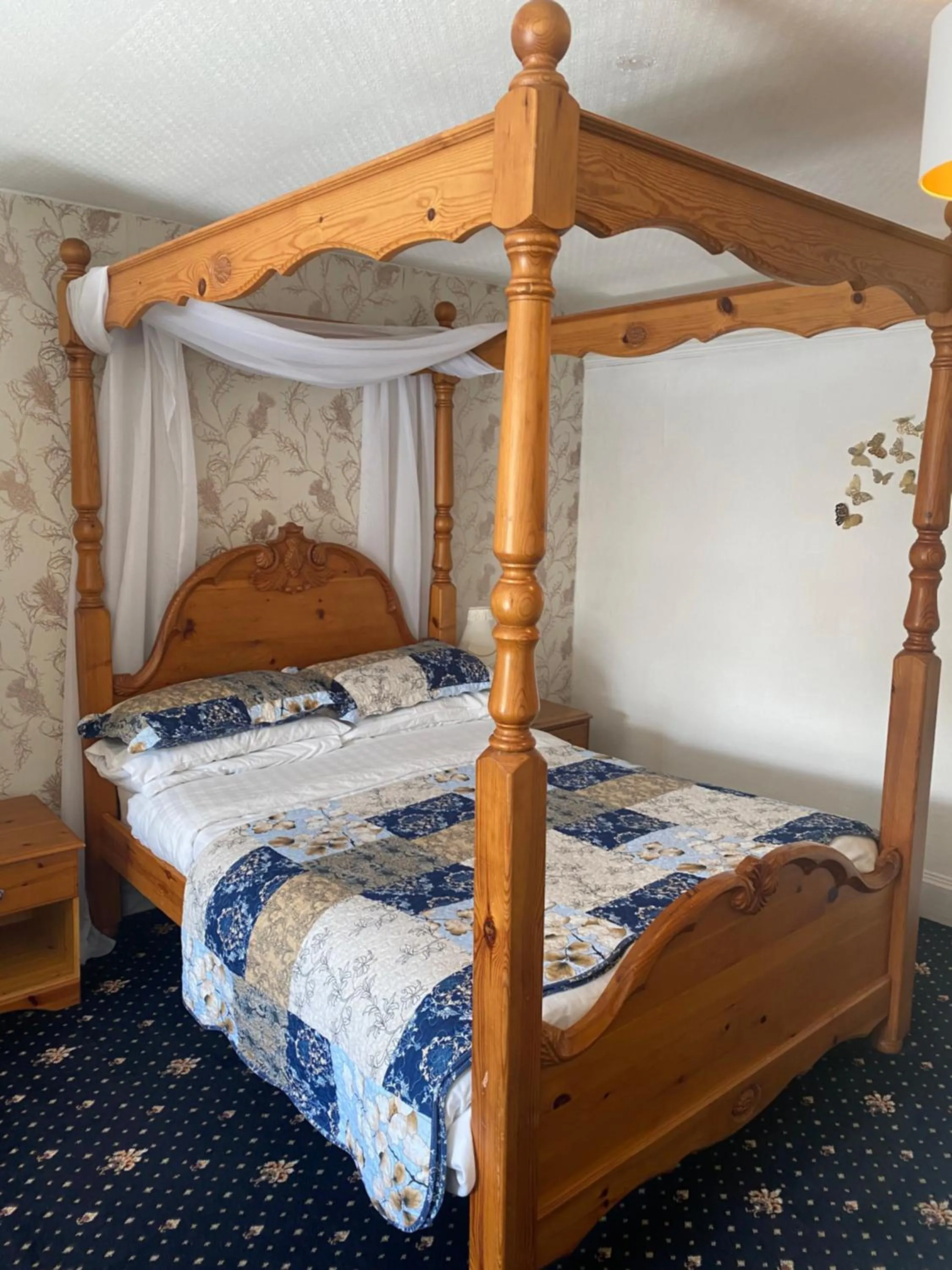 Bed in Craighlaw Vintage Guest Rooms