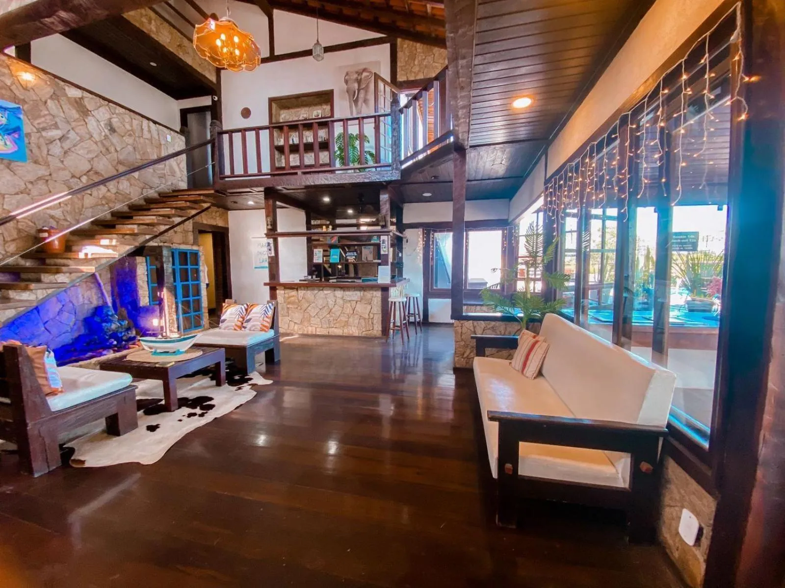 Living room in Pousada Solar de Búzios