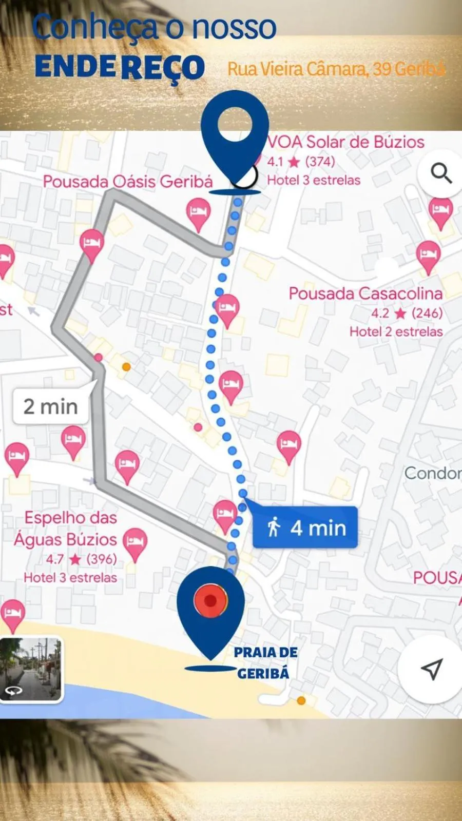 Location in Pousada Solar de Búzios