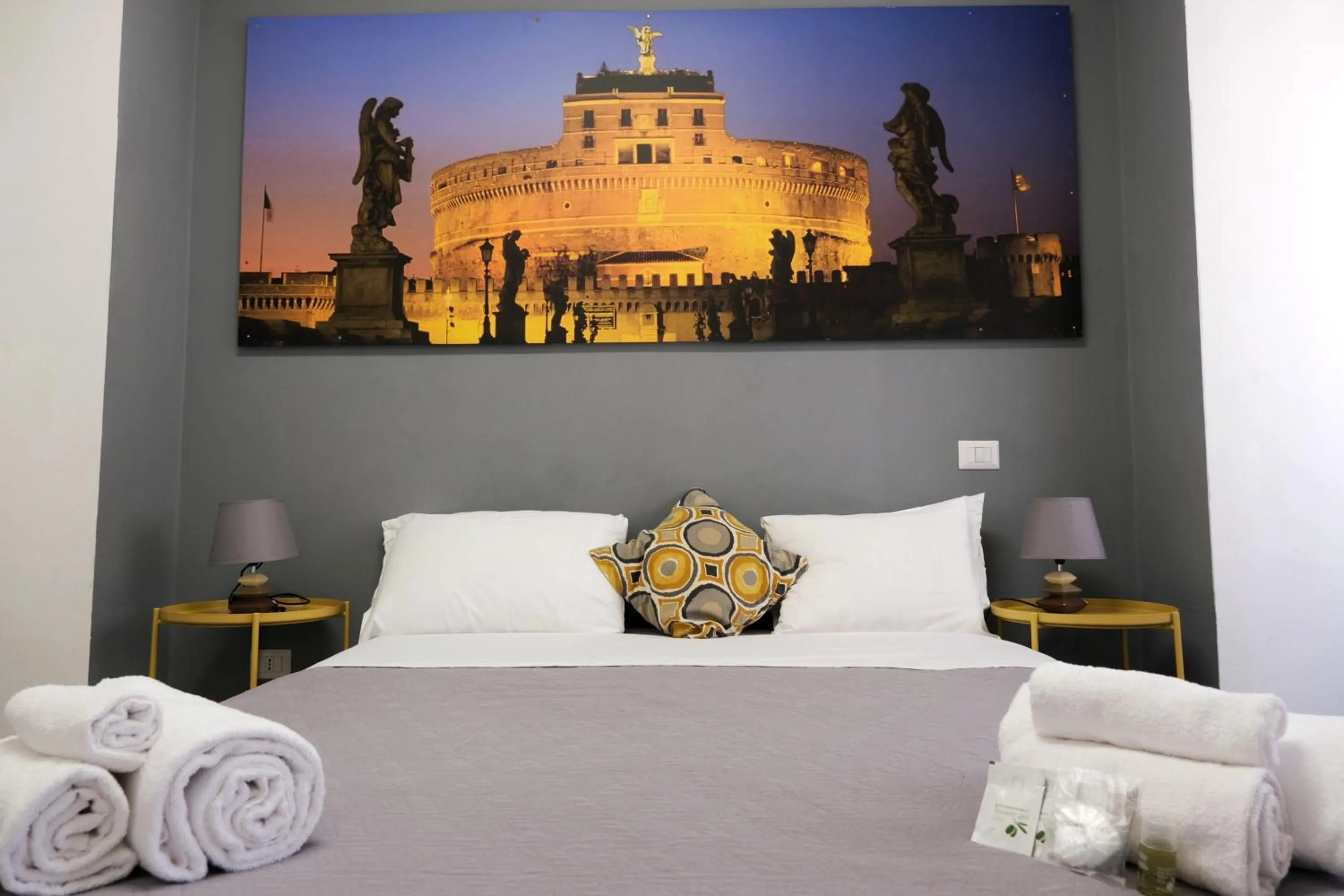Bed in Vatican Central Suites