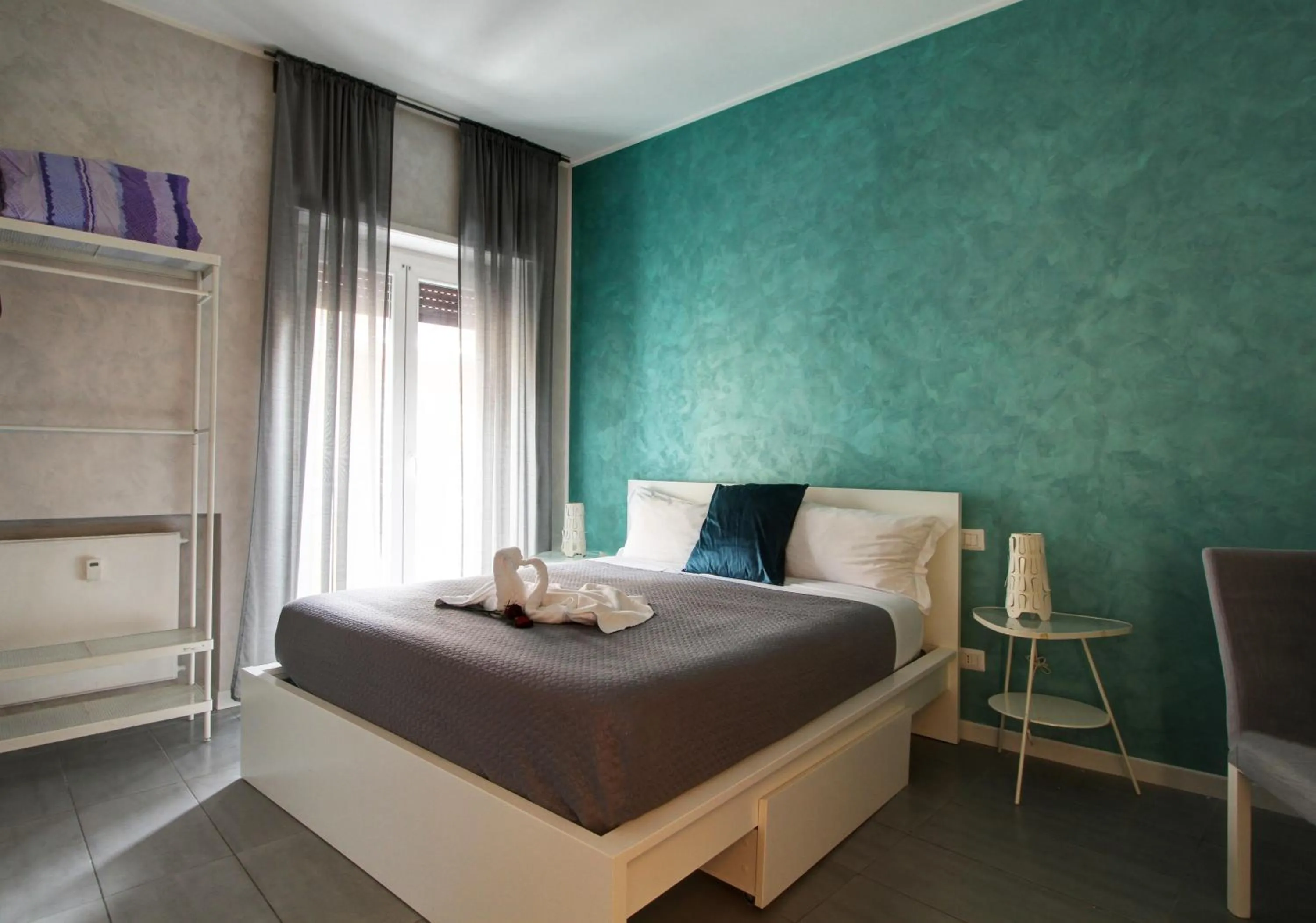 Bed in Vatican Central Suites