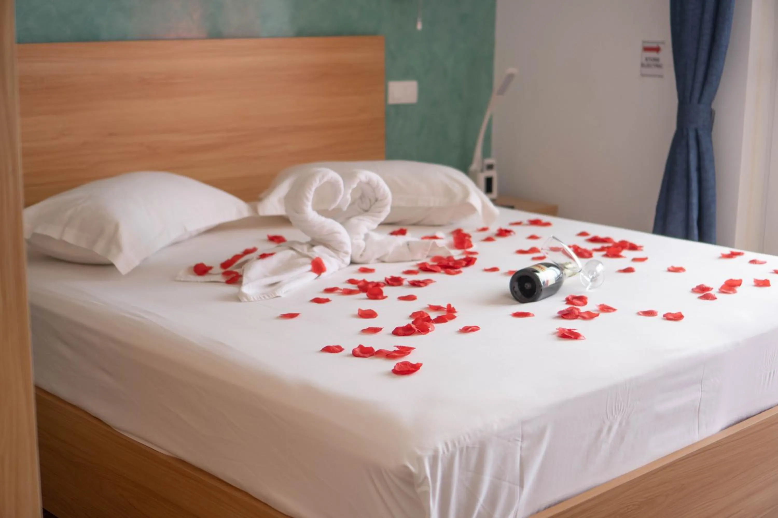 Bed in Blue Marlin Hotel