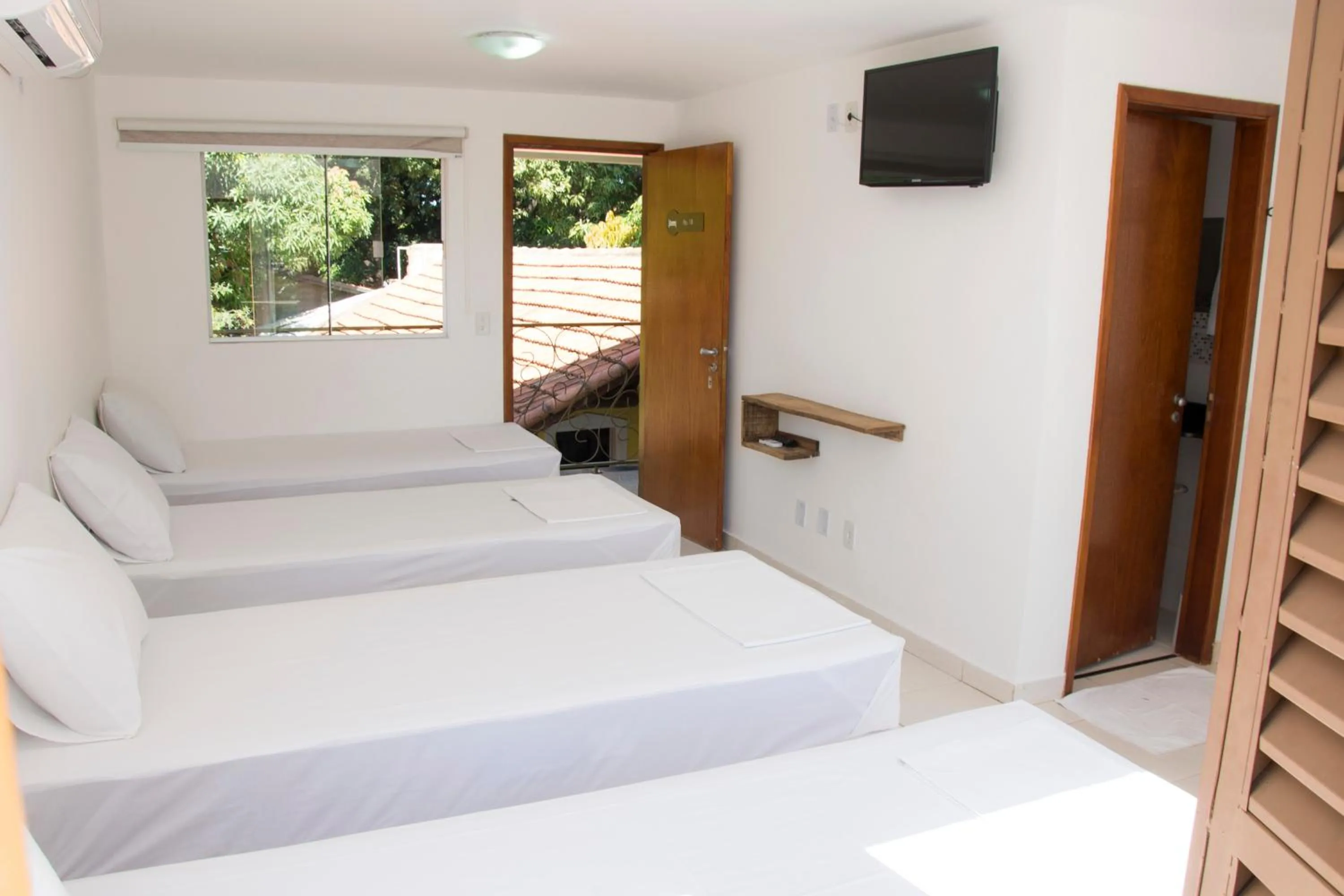 Bed in Hotel Pousada Recanto do Pai
