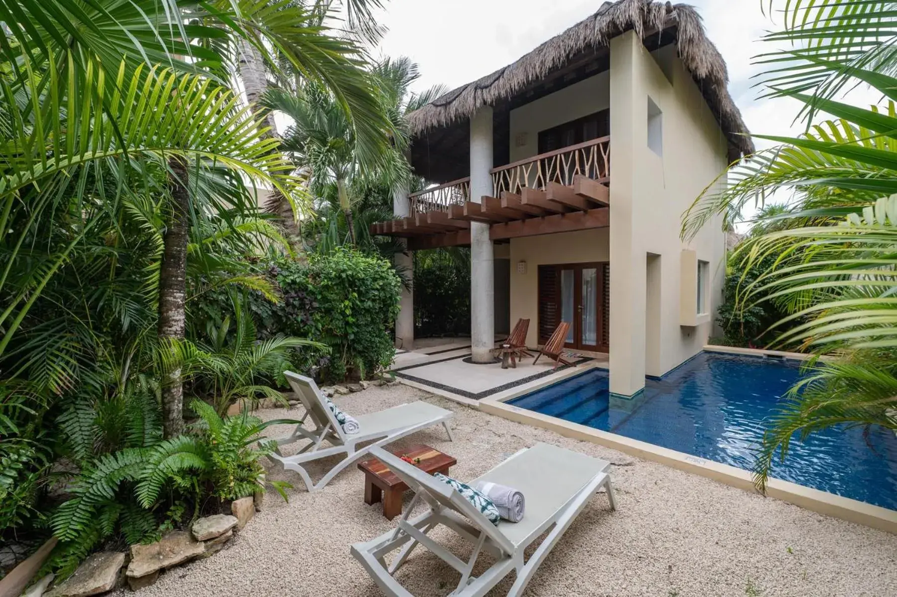 Pool view in Ana y Jose Tulum Hotel & Beach Club Pool view in Ana y Jose Tulum Hotel & Beach Club