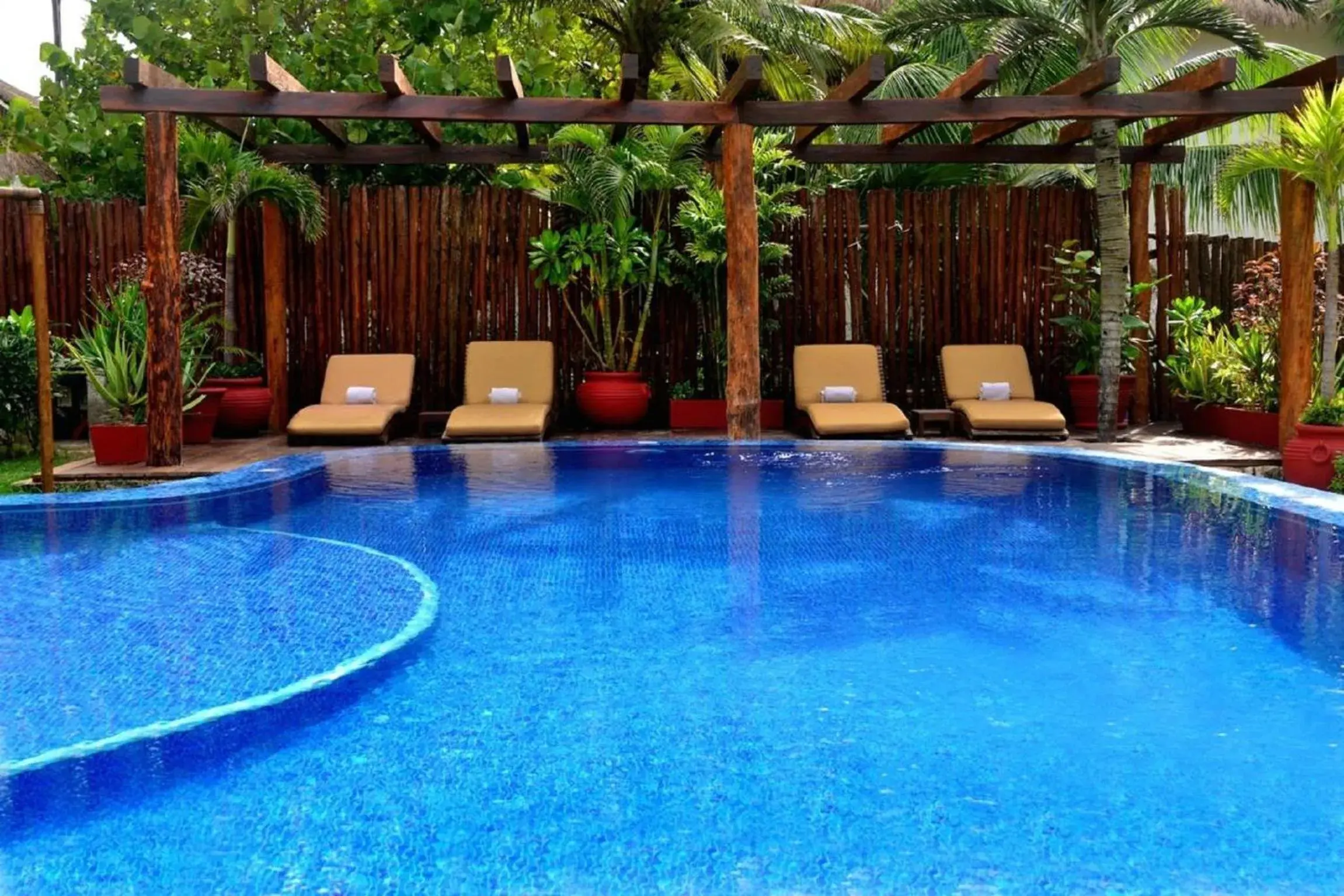 Swimming pool in Ana y Jose Hotel & Beach Club Tulum Swimming pool in Ana y Jose Hotel & Beach Club Tulum