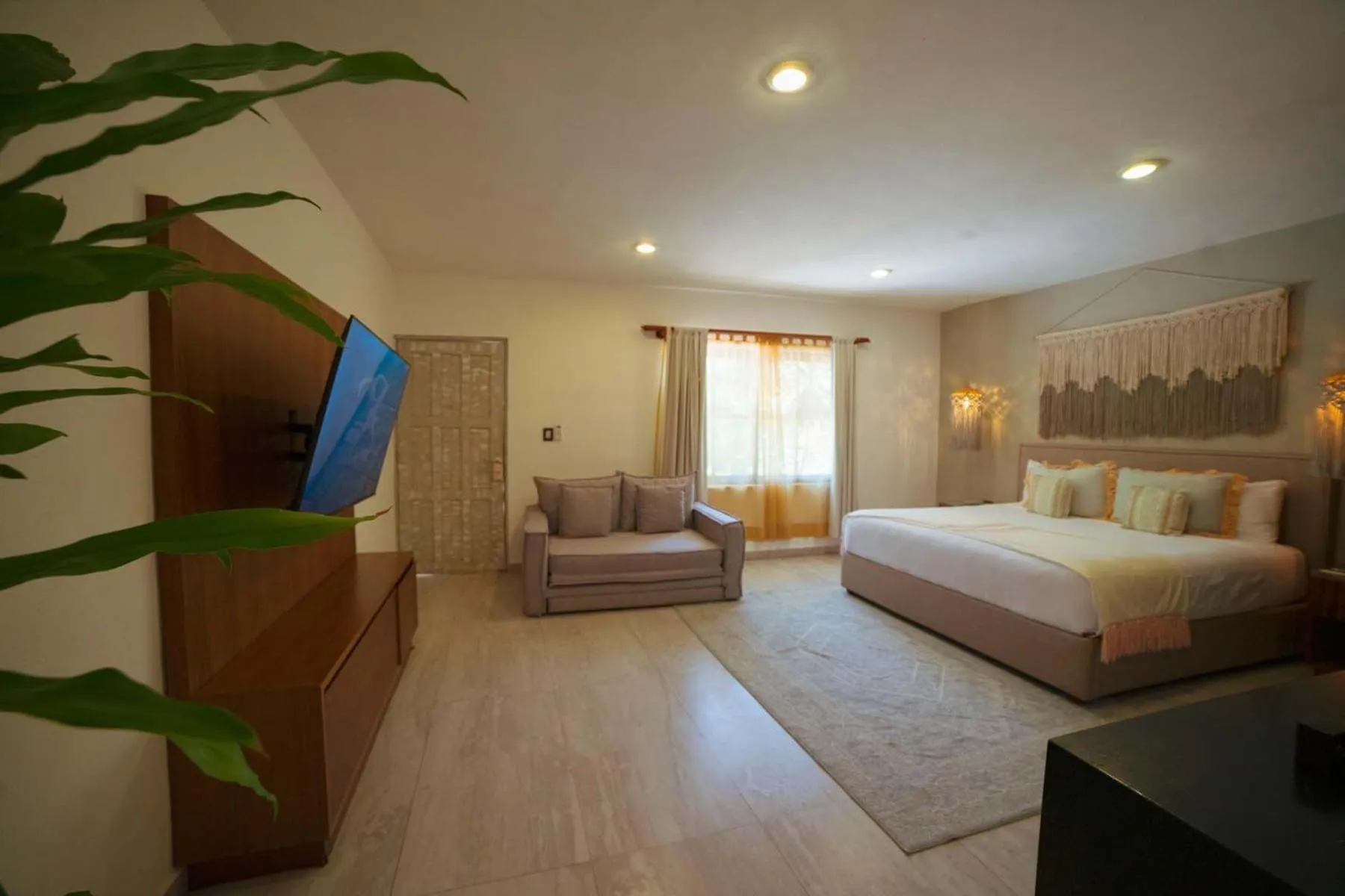 Bed in Ana y Jose Tulum Hotel & Beach Club