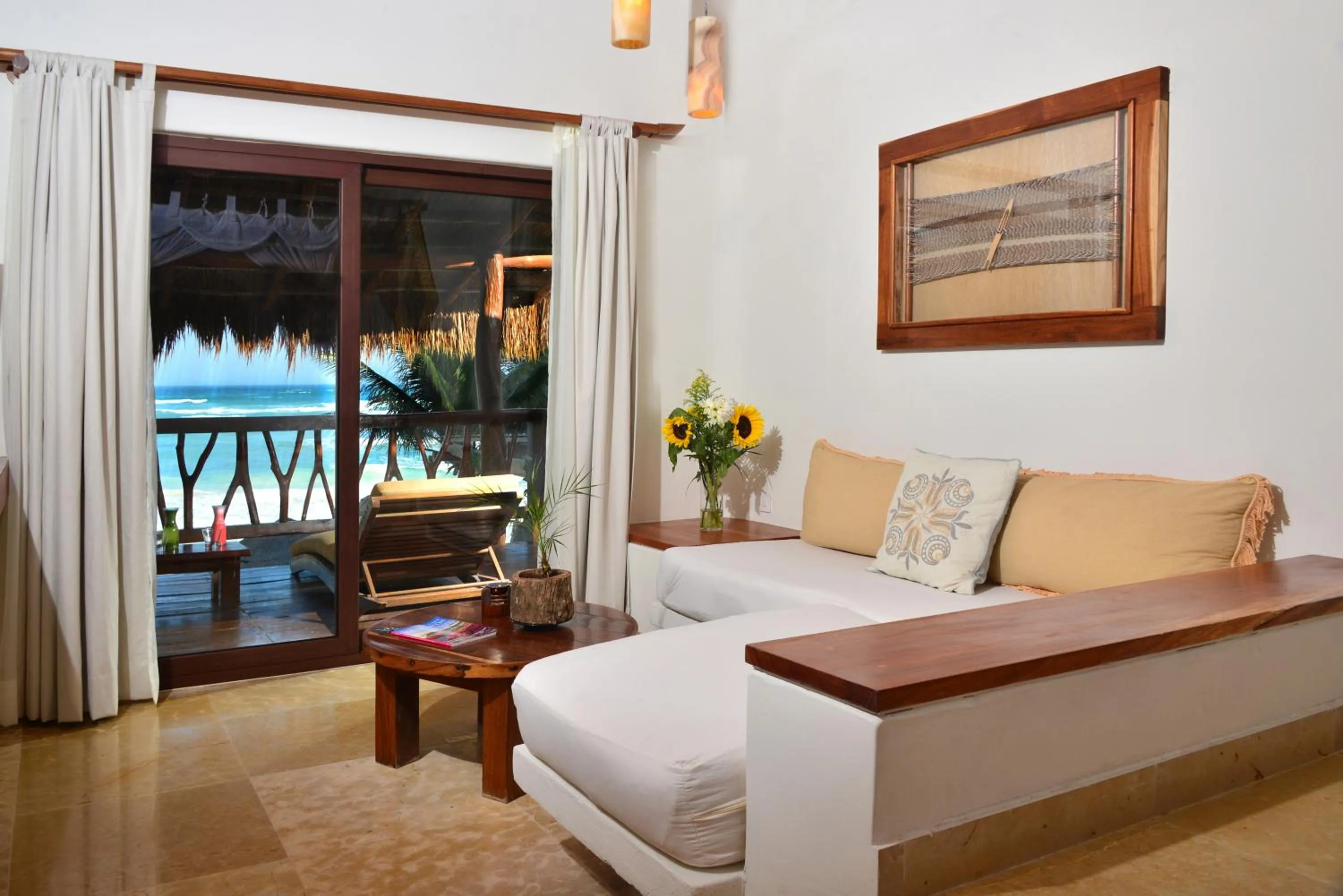 Bed in Ana y Jose Tulum Hotel & Beach Club