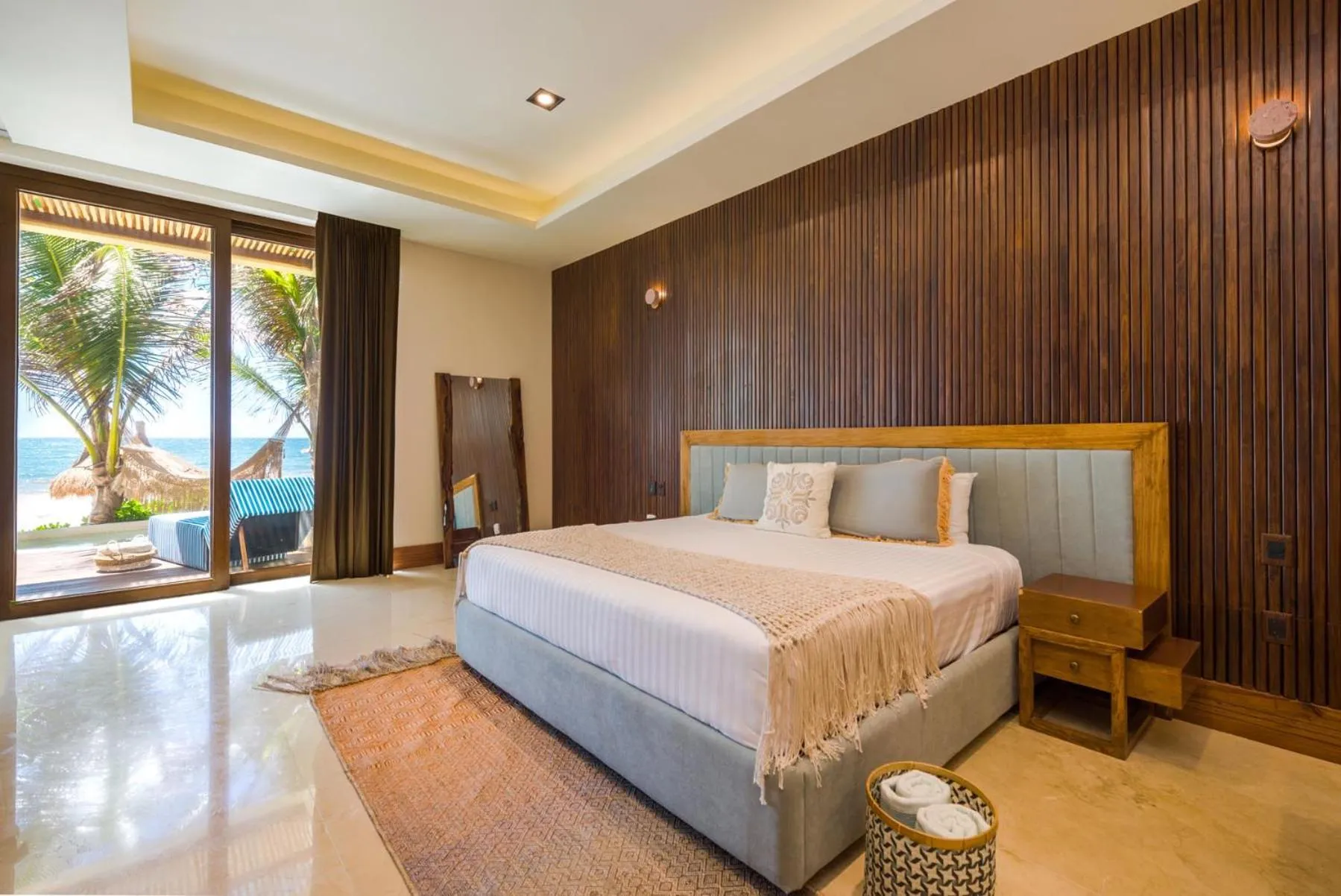 Bed in Ana y Jose Tulum Hotel & Beach Club