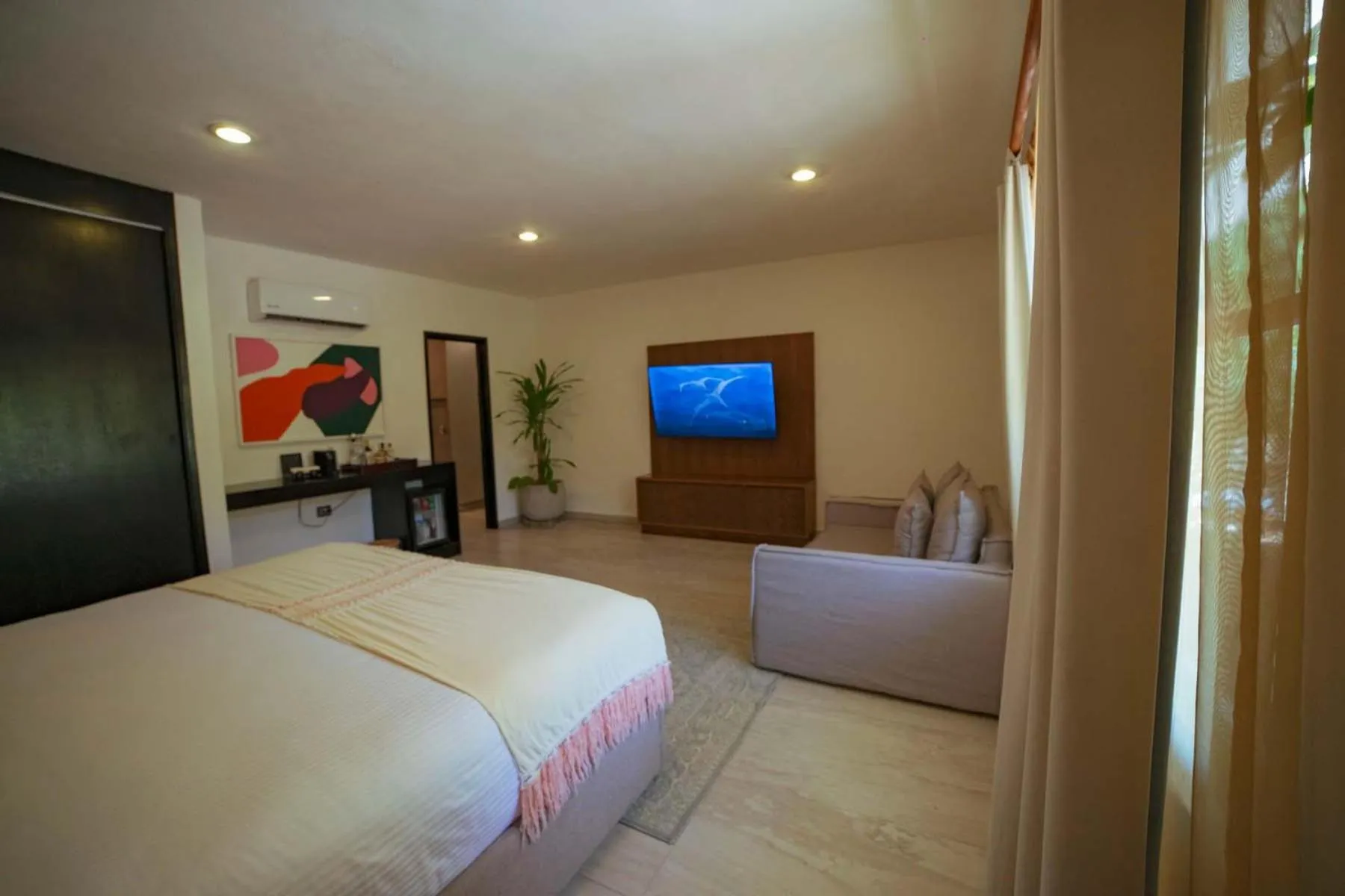 TV and multimedia, Bed in Ana y Jose Tulum Hotel & Beach Club