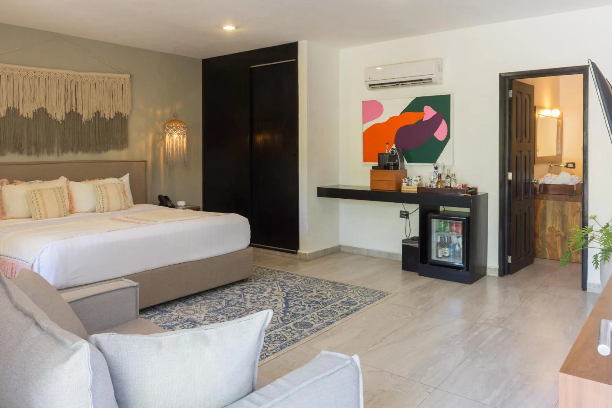 Bedroom, Bed in Ana y Jose Tulum Hotel & Beach Club