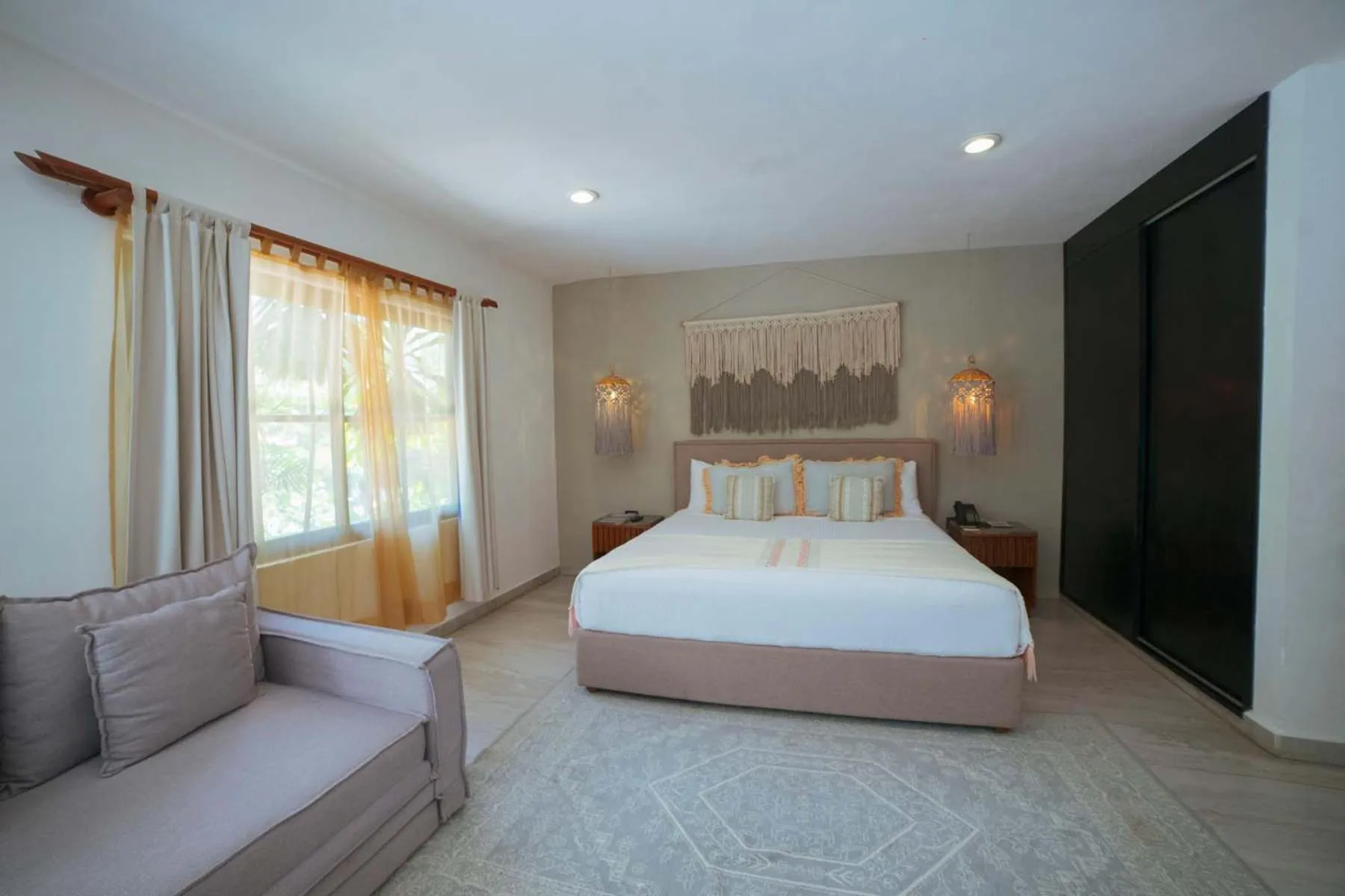 Bed in Ana y Jose Tulum Hotel & Beach Club