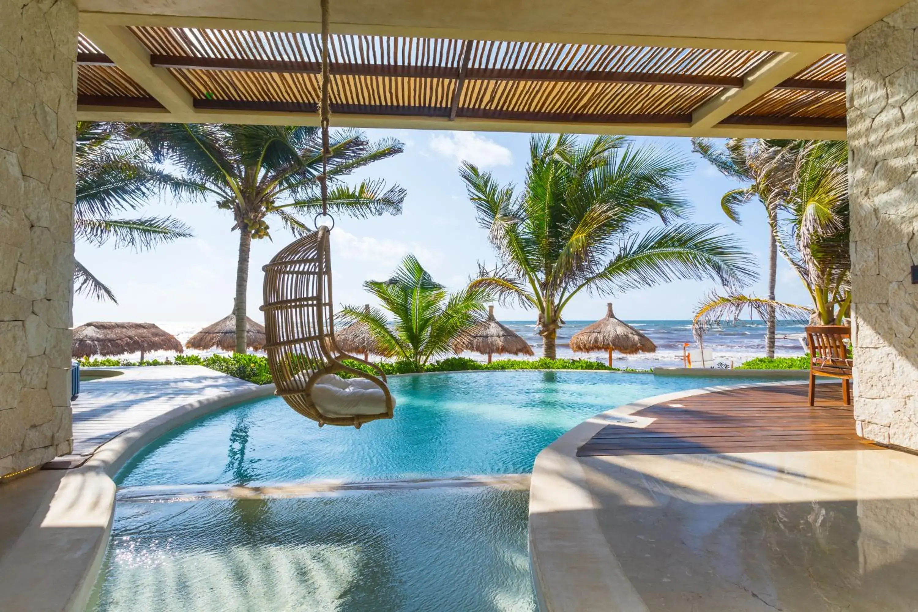 Sea view in Ana y Jose Hotel & Beach Club Tulum Sea view in Ana y Jose Hotel & Beach Club Tulum