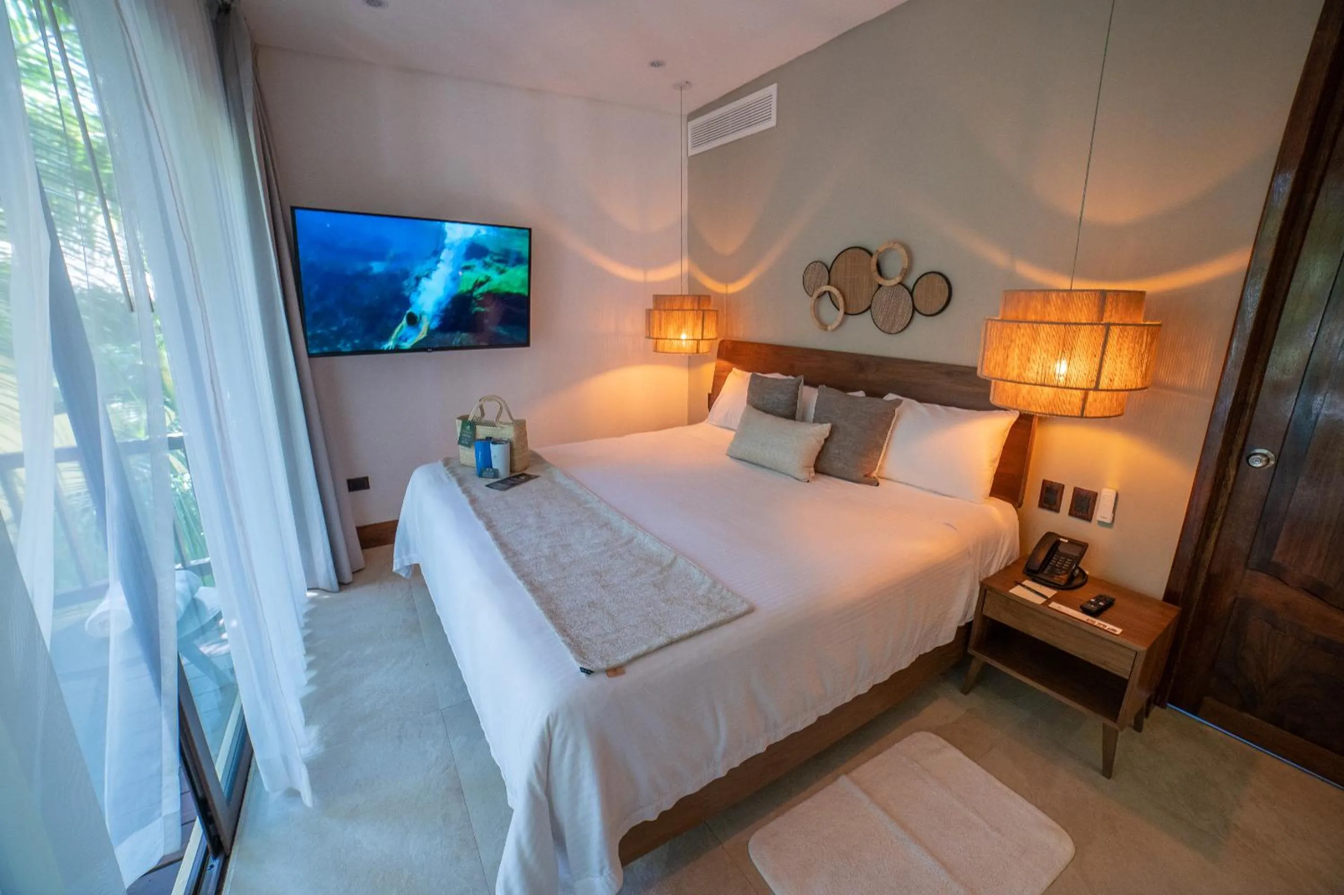 Bed in Ana y Jose Tulum Hotel & Beach Club