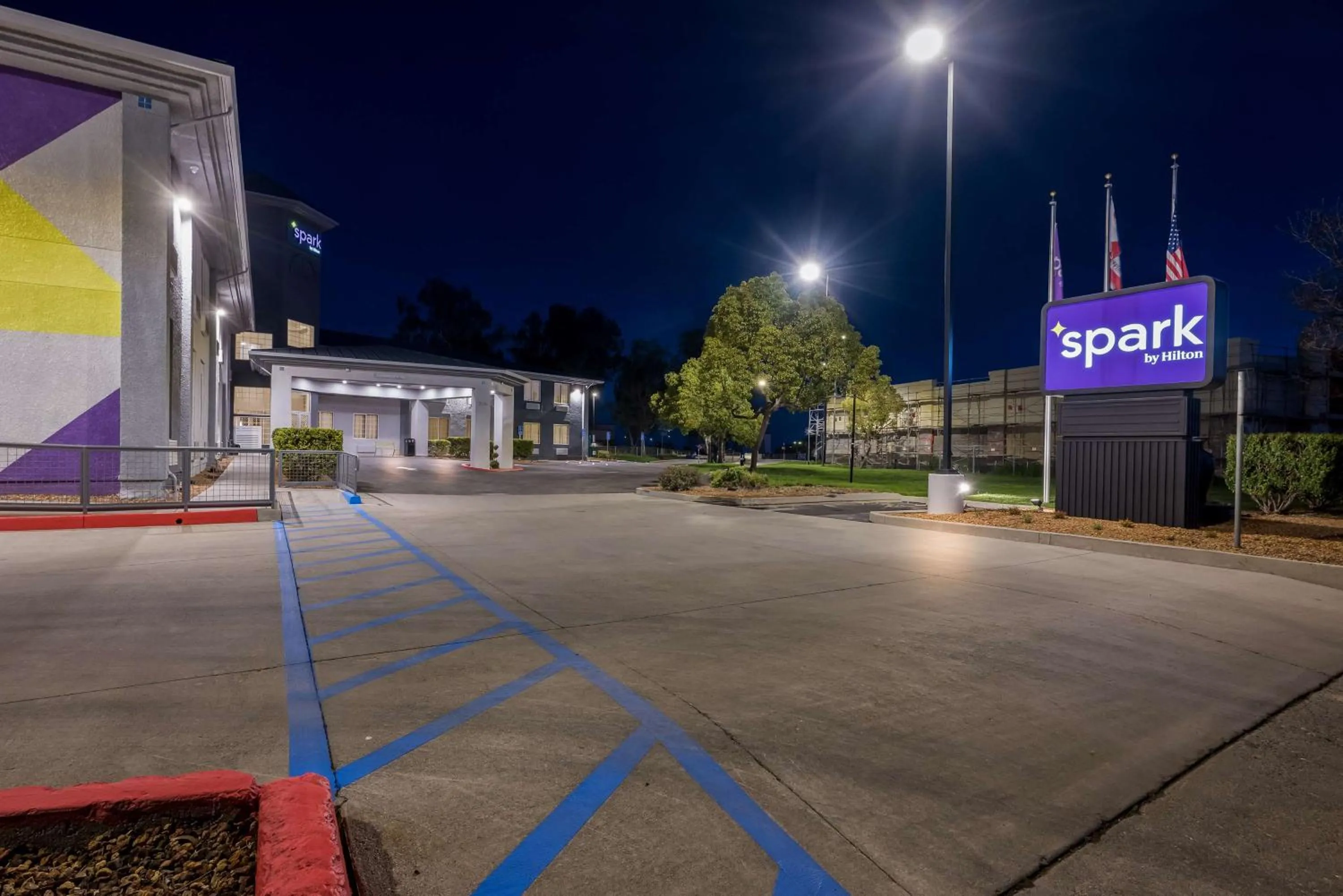 Property building in Spark by Hilton Newest Hotel in Williams CA