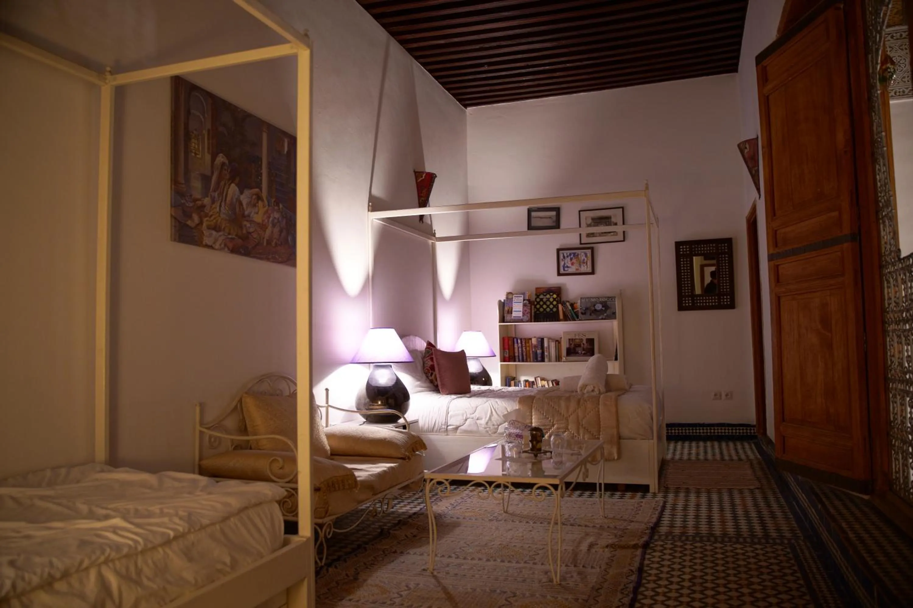 Bed in La Cheminée Bleue Fes