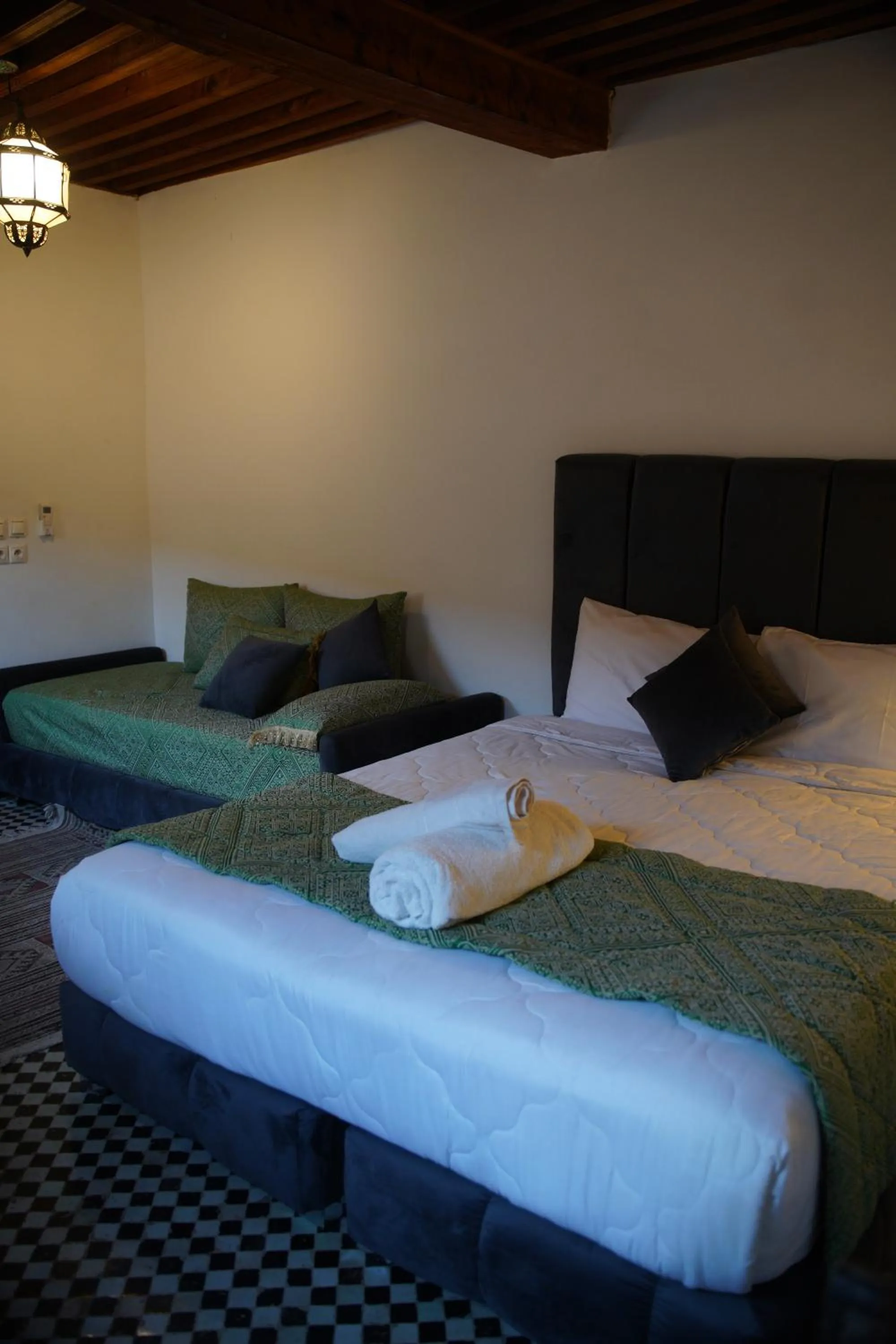 Bed in La Cheminée Bleue Fes