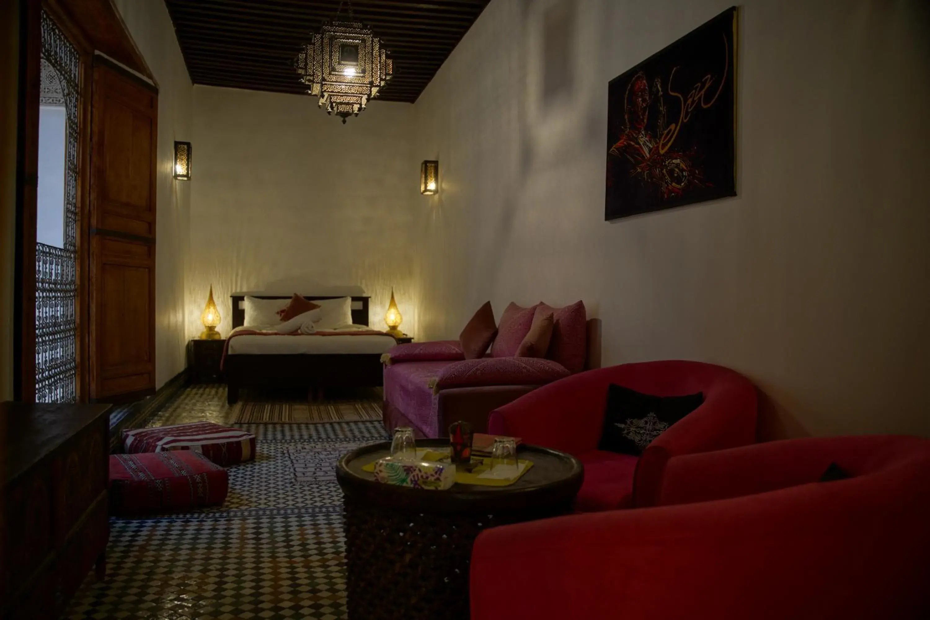 Deluxe Room in La Cheminée Bleue Fes Deluxe Room in La Cheminée Bleue Fes