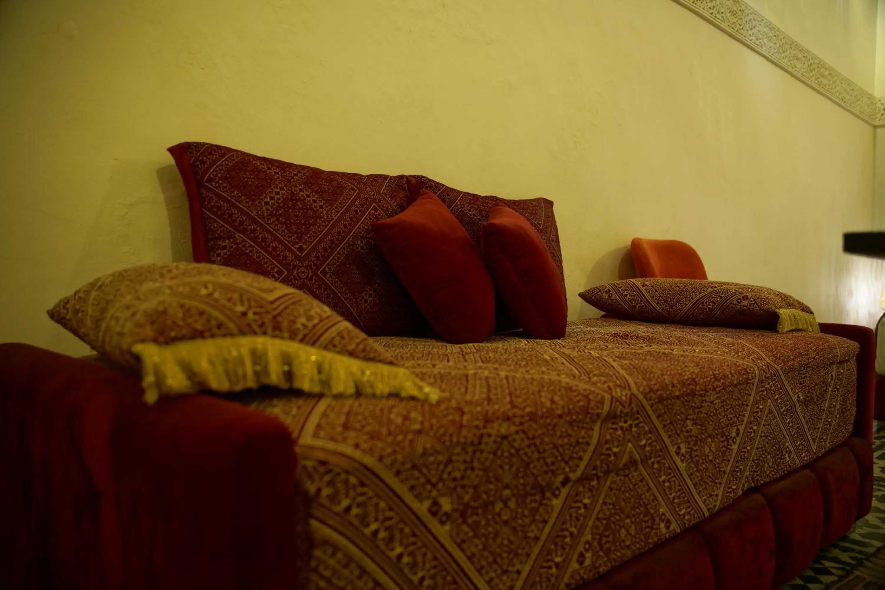 Living room in La Cheminée Bleue Fes