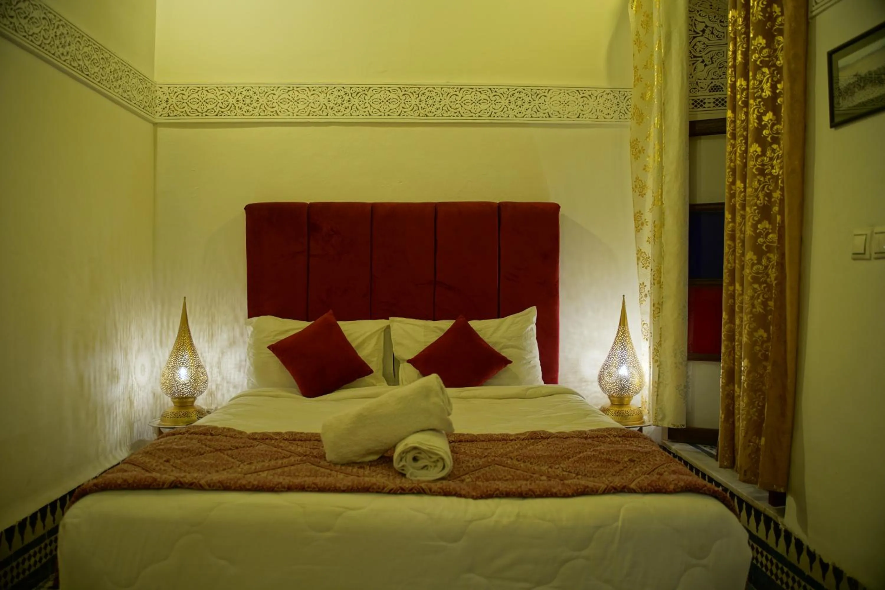 Bed in La Cheminée Bleue Fes