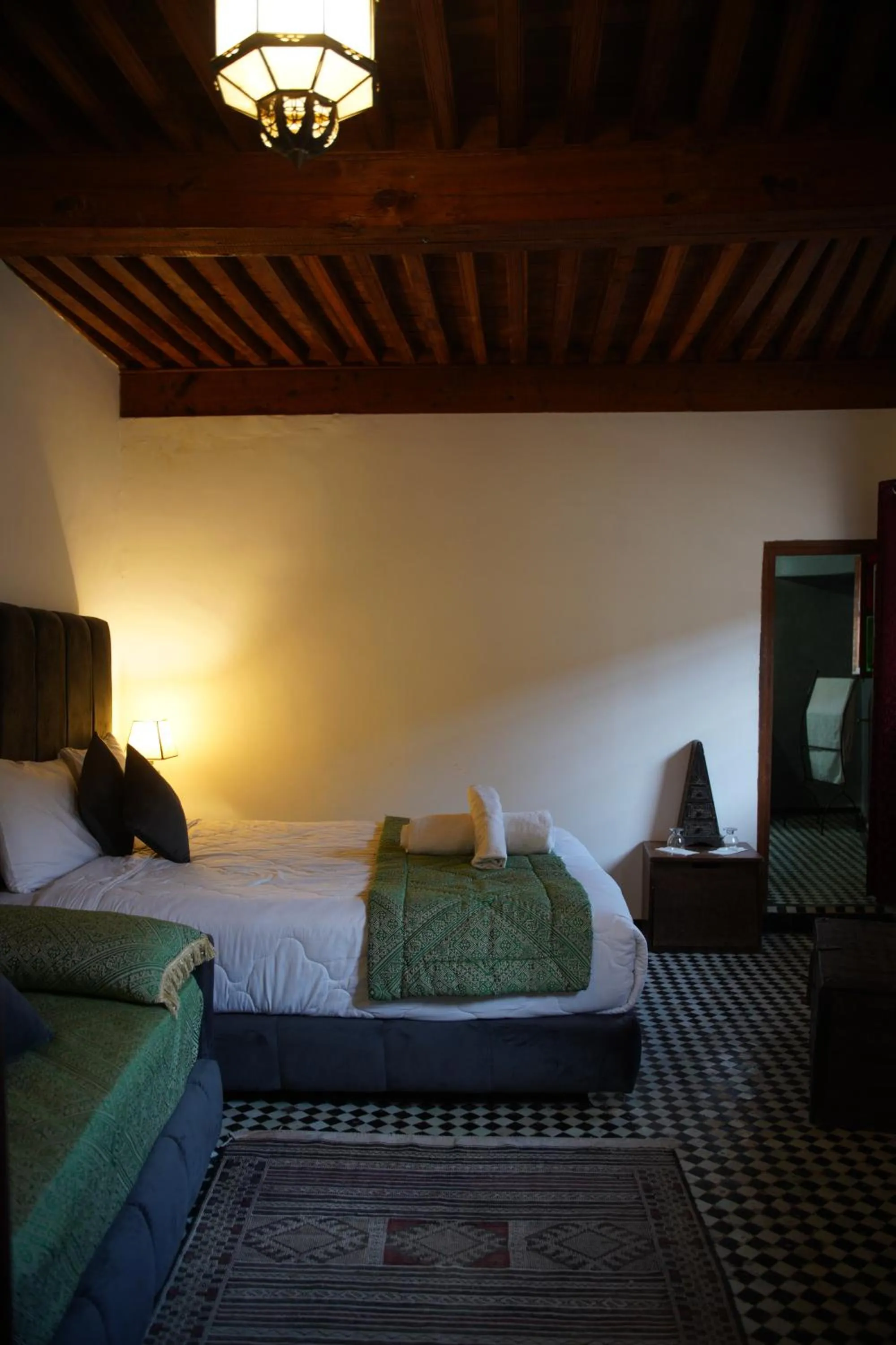 Bed in La Cheminée Bleue Fes