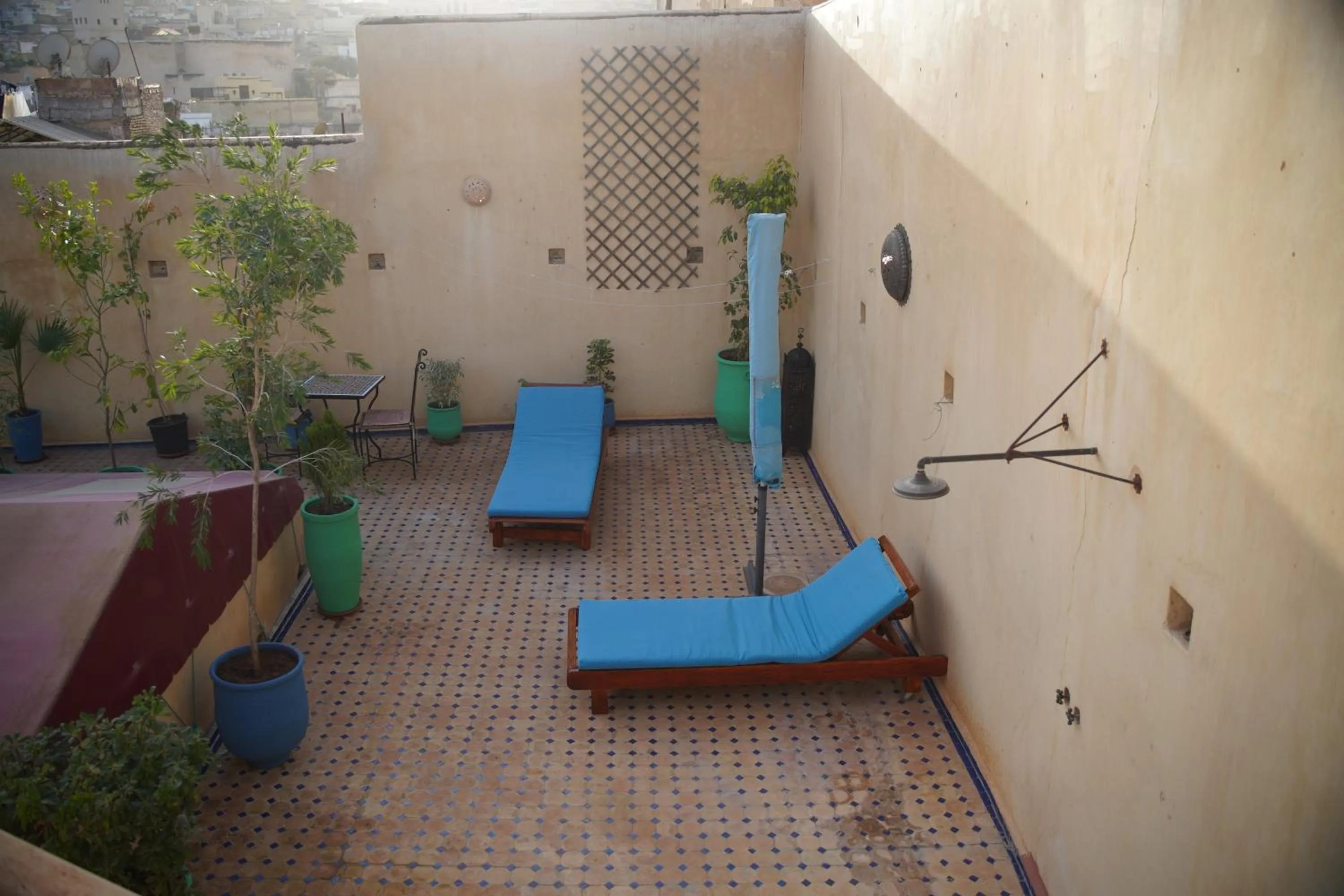 Patio in La Cheminée Bleue Fes