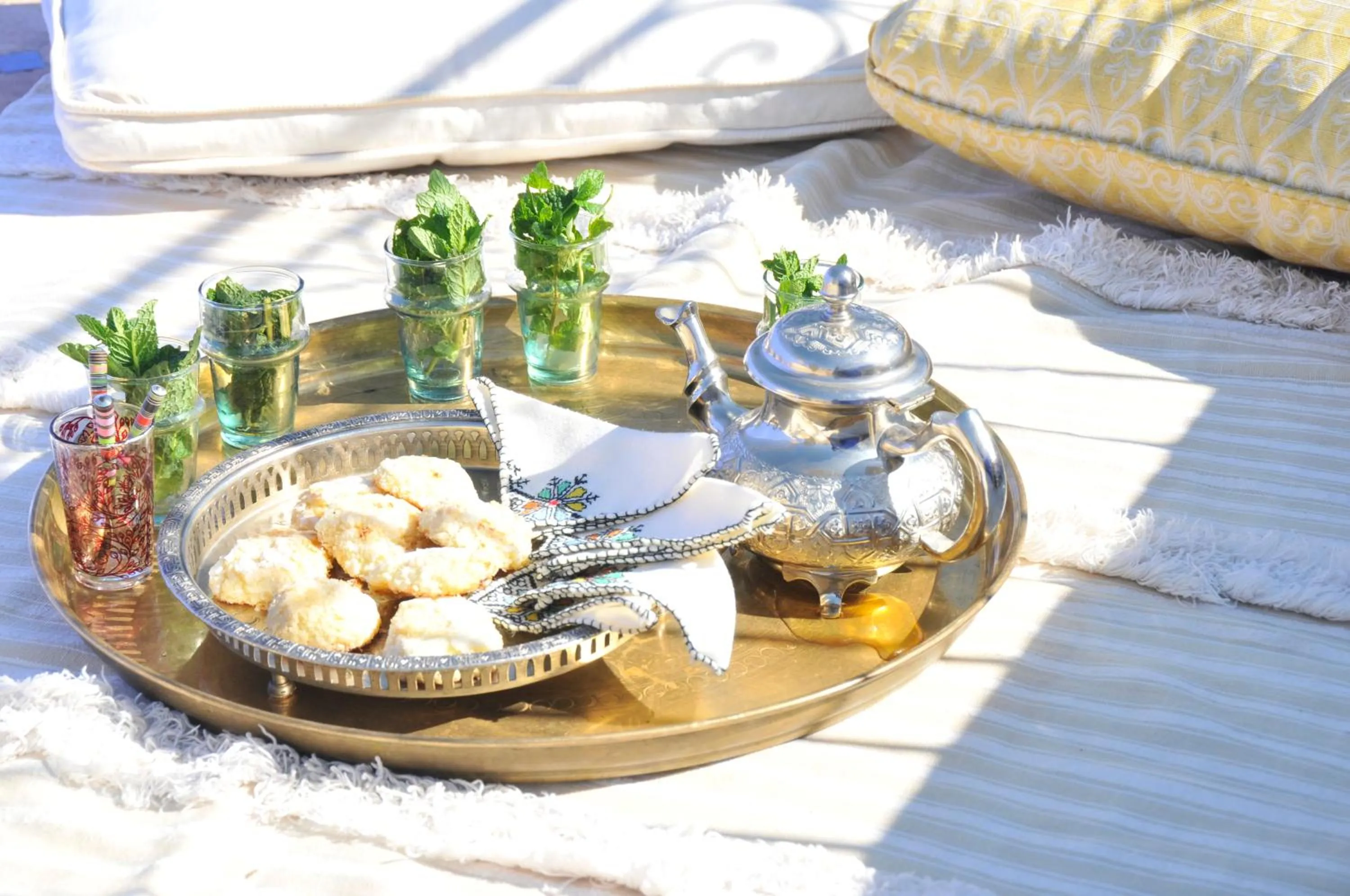 Food and drinks in La Cheminée Bleue Fes