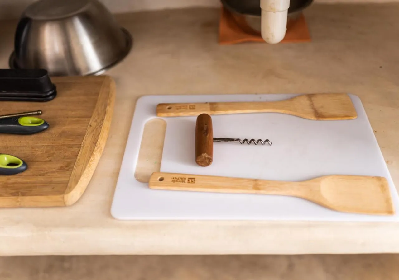 Kitchen or kitchenette in Villa Los Mangles Boutique Hotel