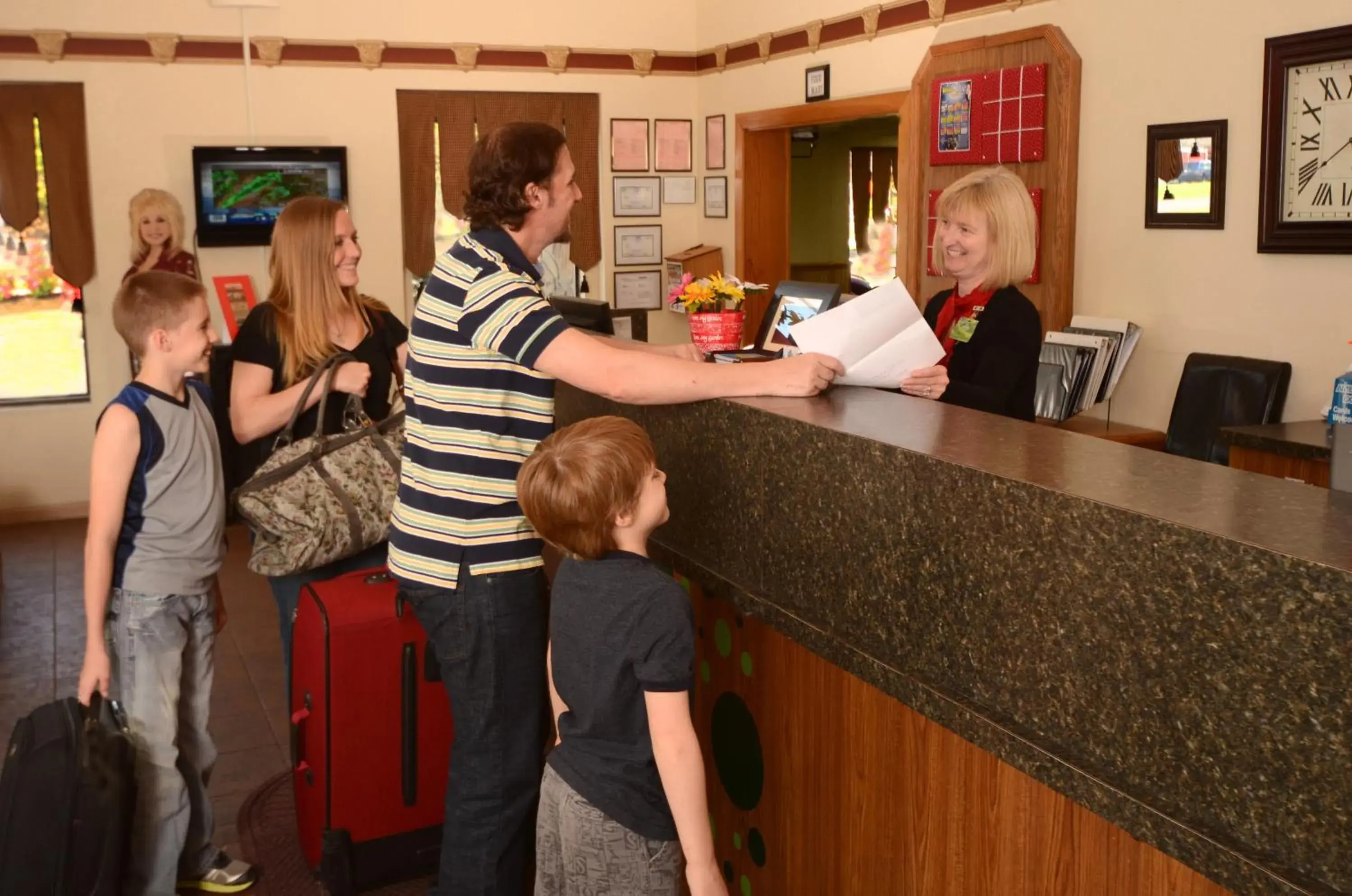Lobby or reception in Days Inn By Wyndham Pigeon Forge South Lobby or reception in Days Inn By Wyndham Pigeon Forge South