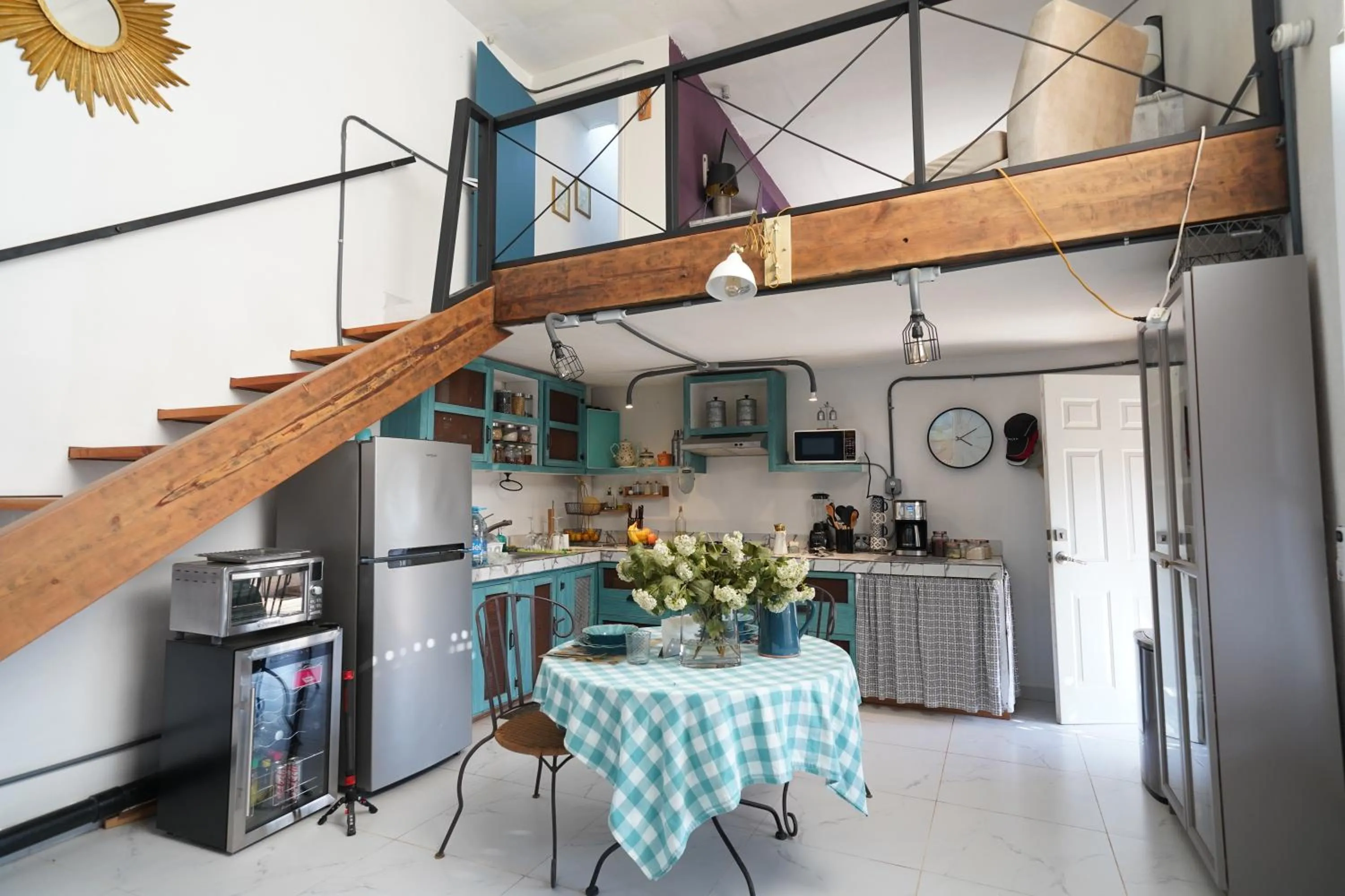 Dining area in Santerra, Valle de Guadalupe