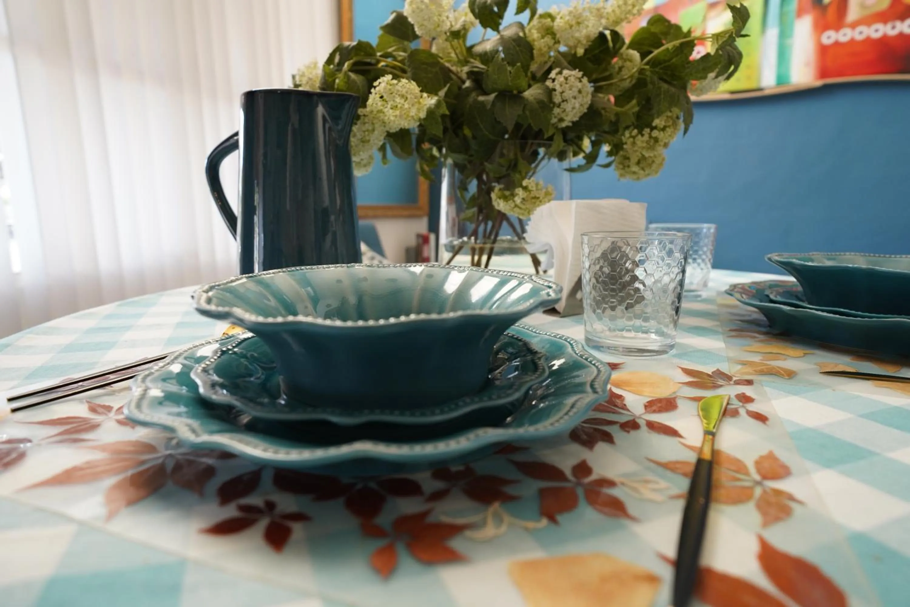 Dining area in Santerra, Valle de Guadalupe