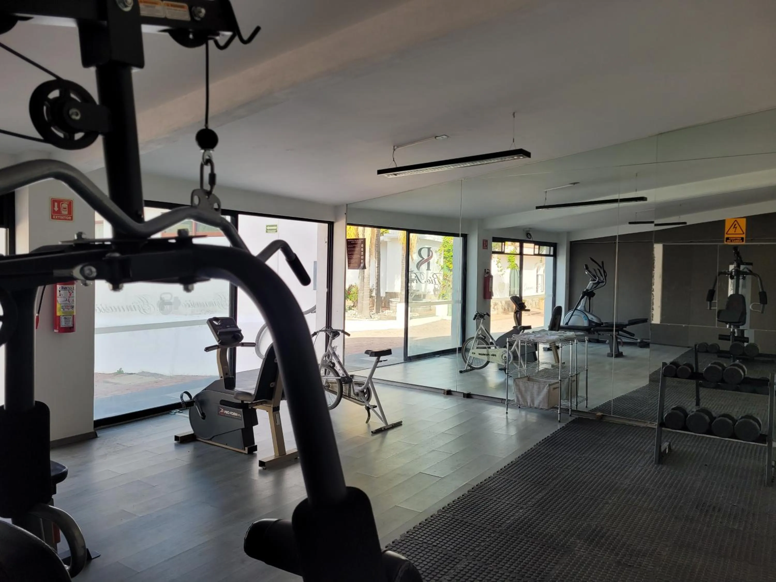 Fitness centre/facilities in Río Tinto Hotel Boutique