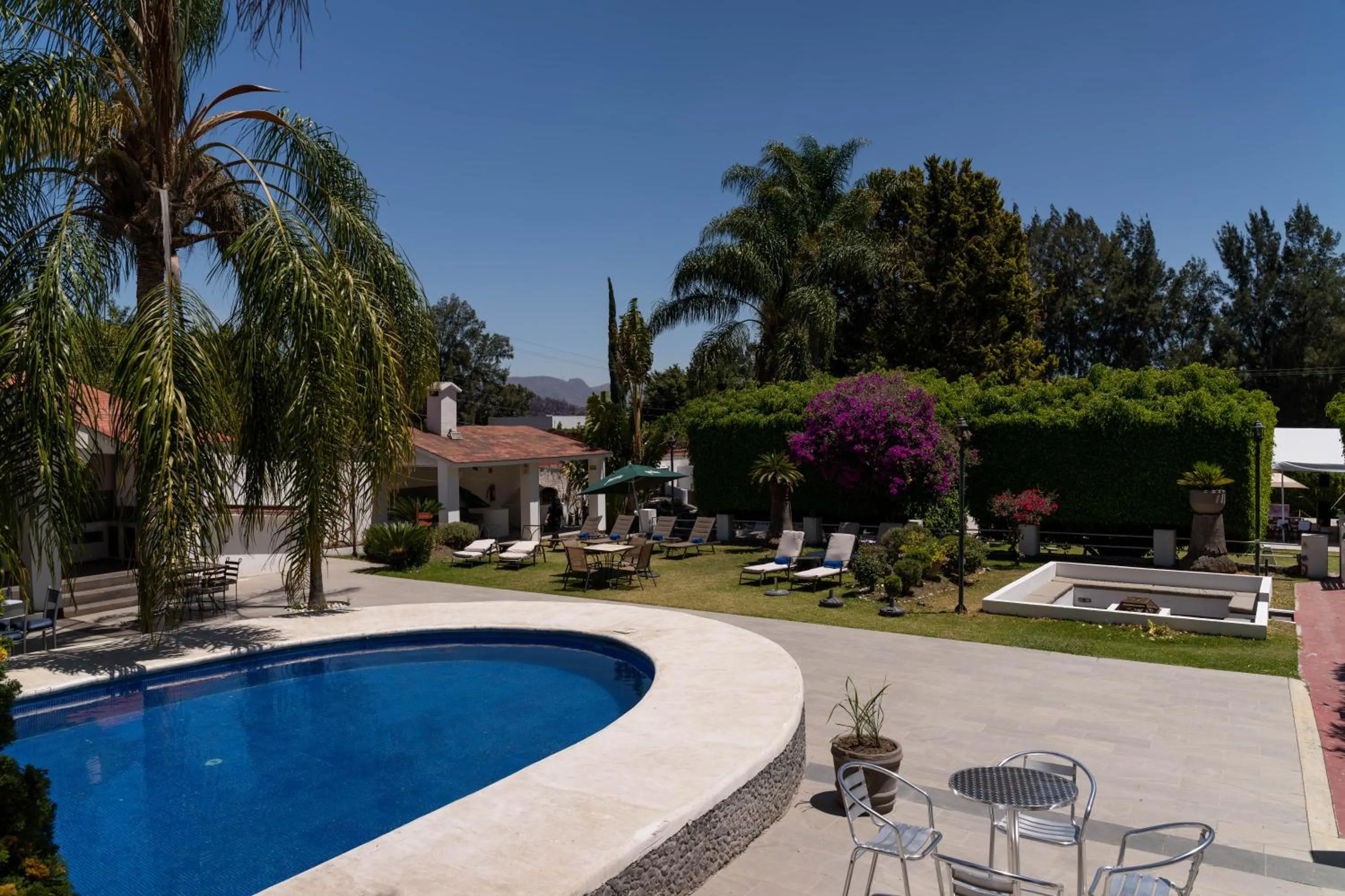 Pool view in Río Tinto Hotel Boutique
