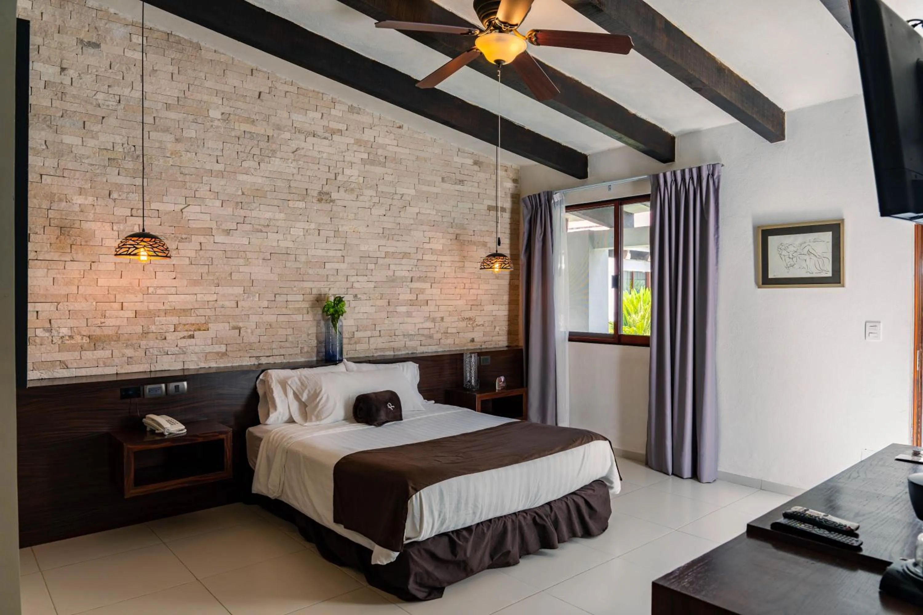 TV and multimedia, Bed in Río Tinto Hotel Boutique