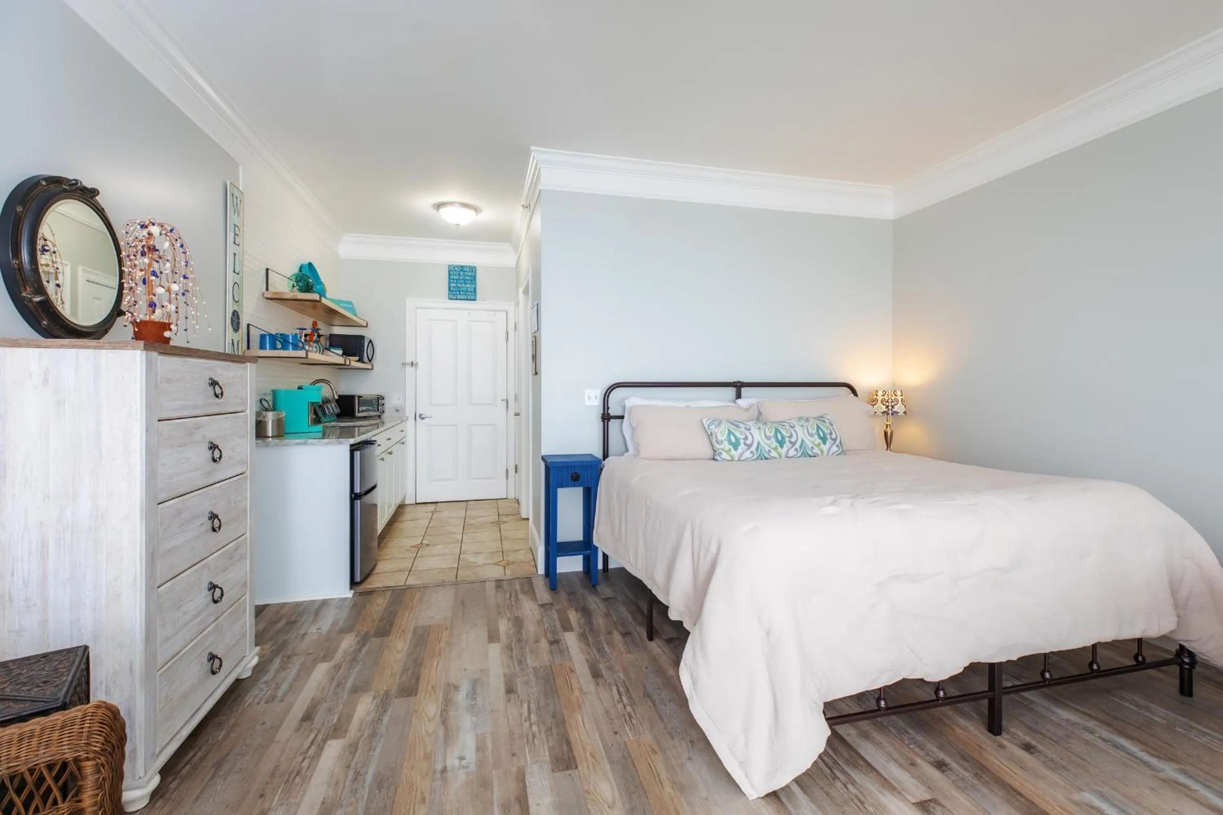 Bed in Atlantic Breeze Suites