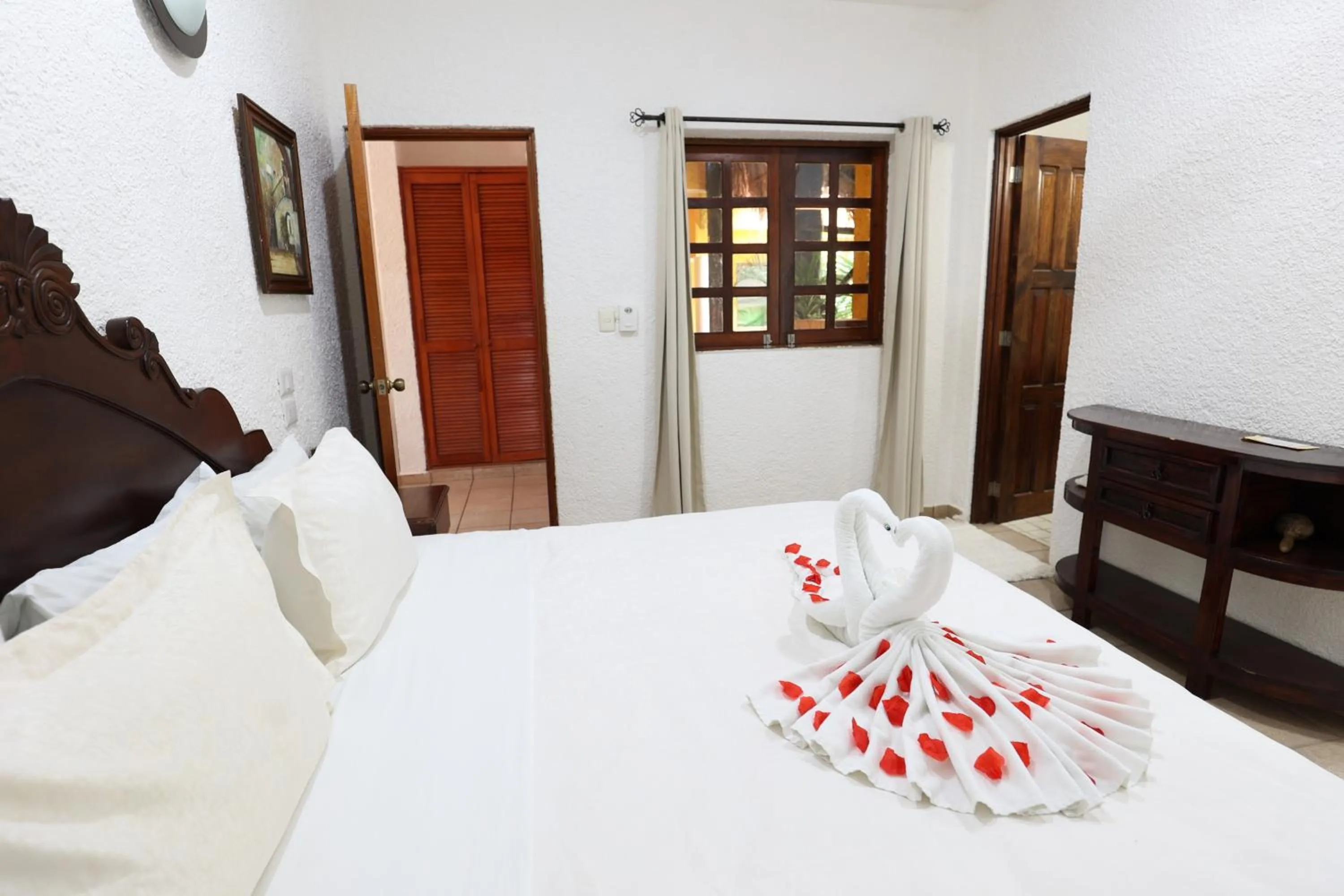 Bed in Hotel Bosque Caribe, 5th Av. zone