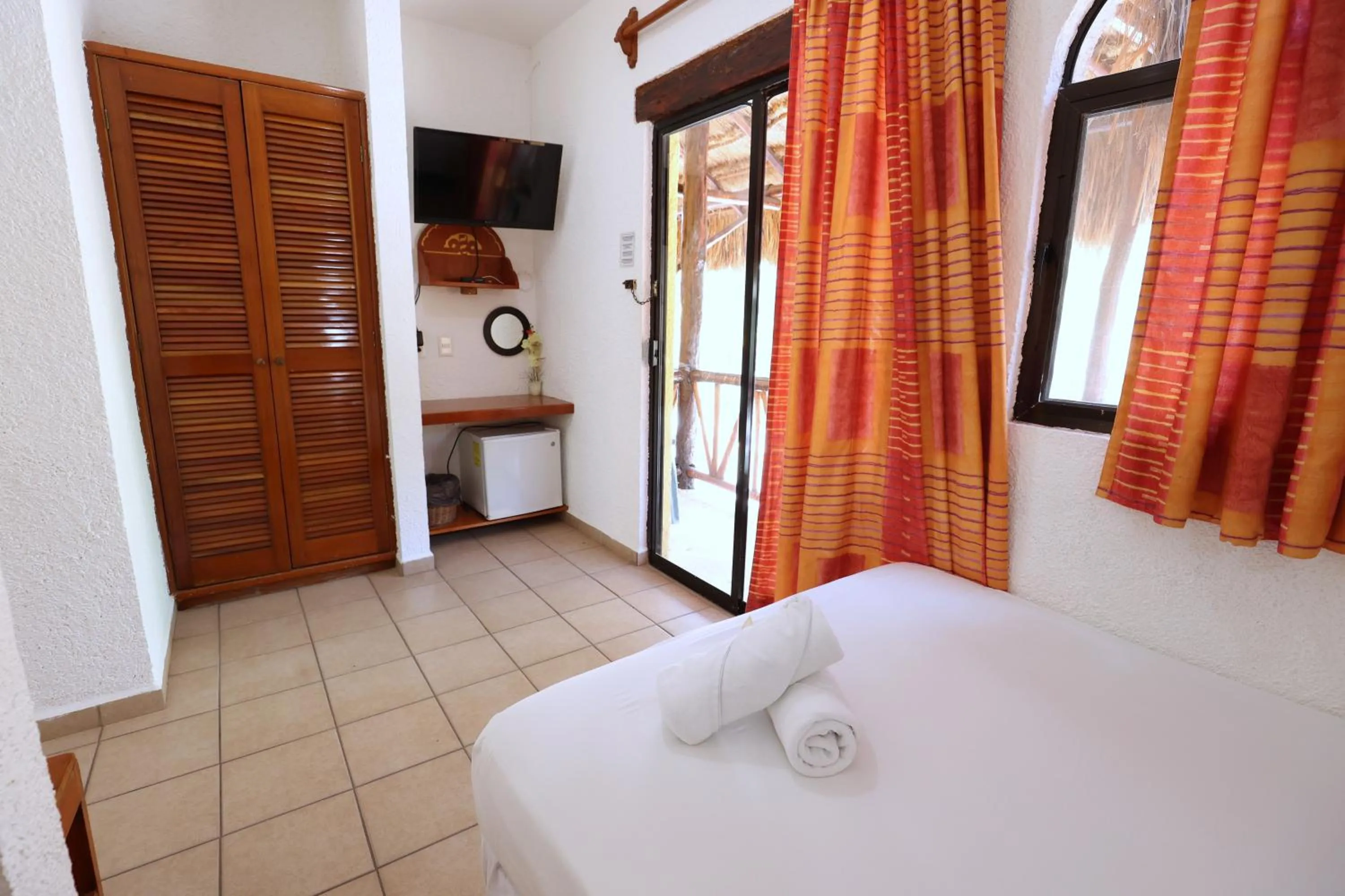 Bed in Hotel Bosque Caribe, 5th Av. zone