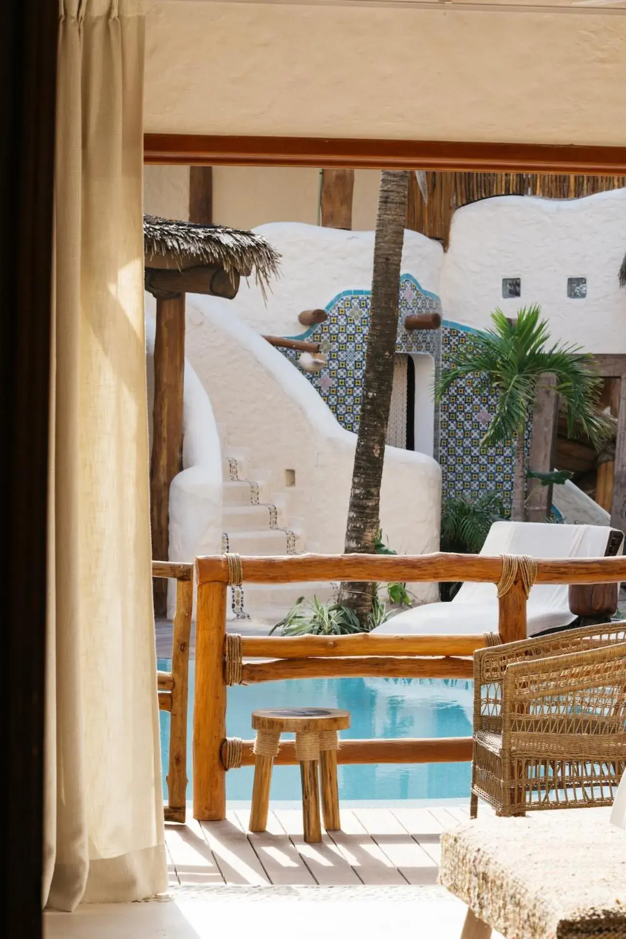 Pool view in Casa Las Tortugas Petit Beach Hotel & Spa Pool view in Casa Las Tortugas Petit Beach Hotel & Spa