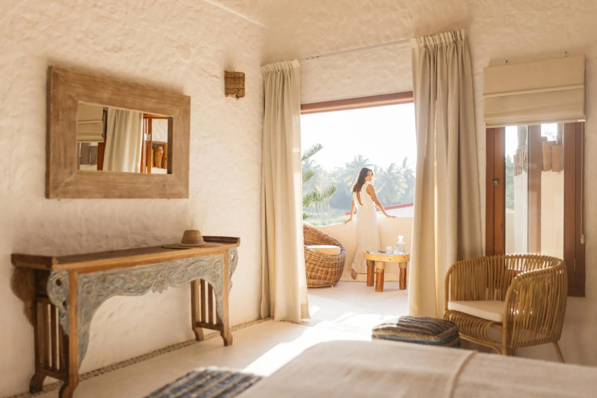 Balcony/Terrace, Bed in Casa Las Tortugas Petit Beach Hotel & Spa