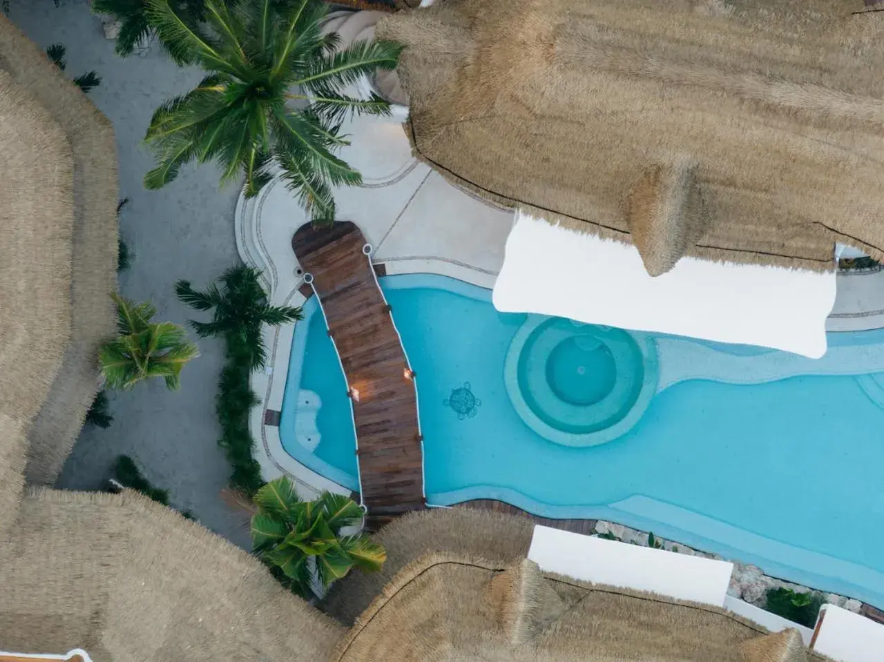 Pool view in Casa Las Tortugas Petit Beach Hotel & Spa Pool view in Casa Las Tortugas Petit Beach Hotel & Spa