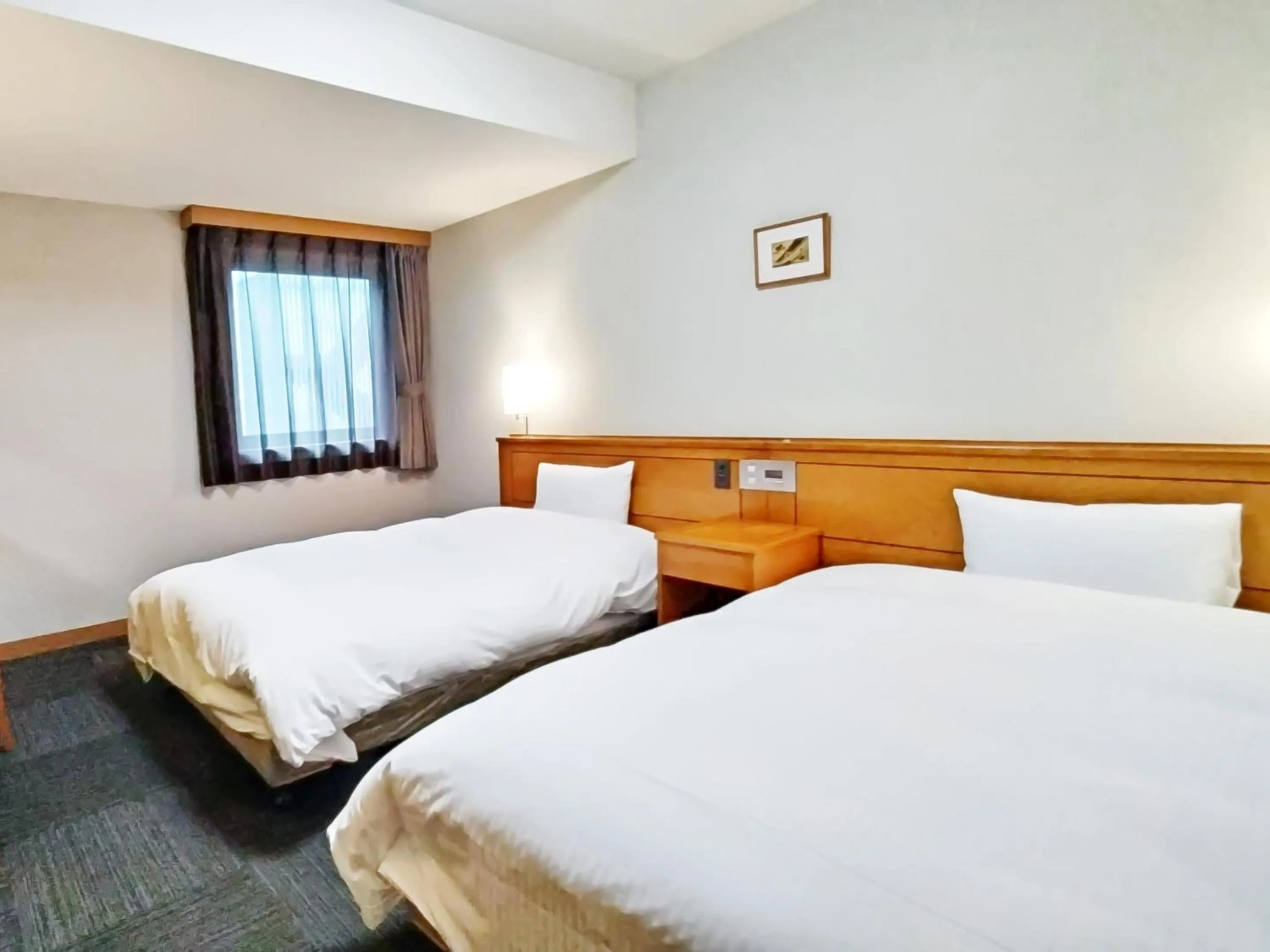 Photo of the whole room, Bed in Hotel Route-Inn Aomori Ekimae