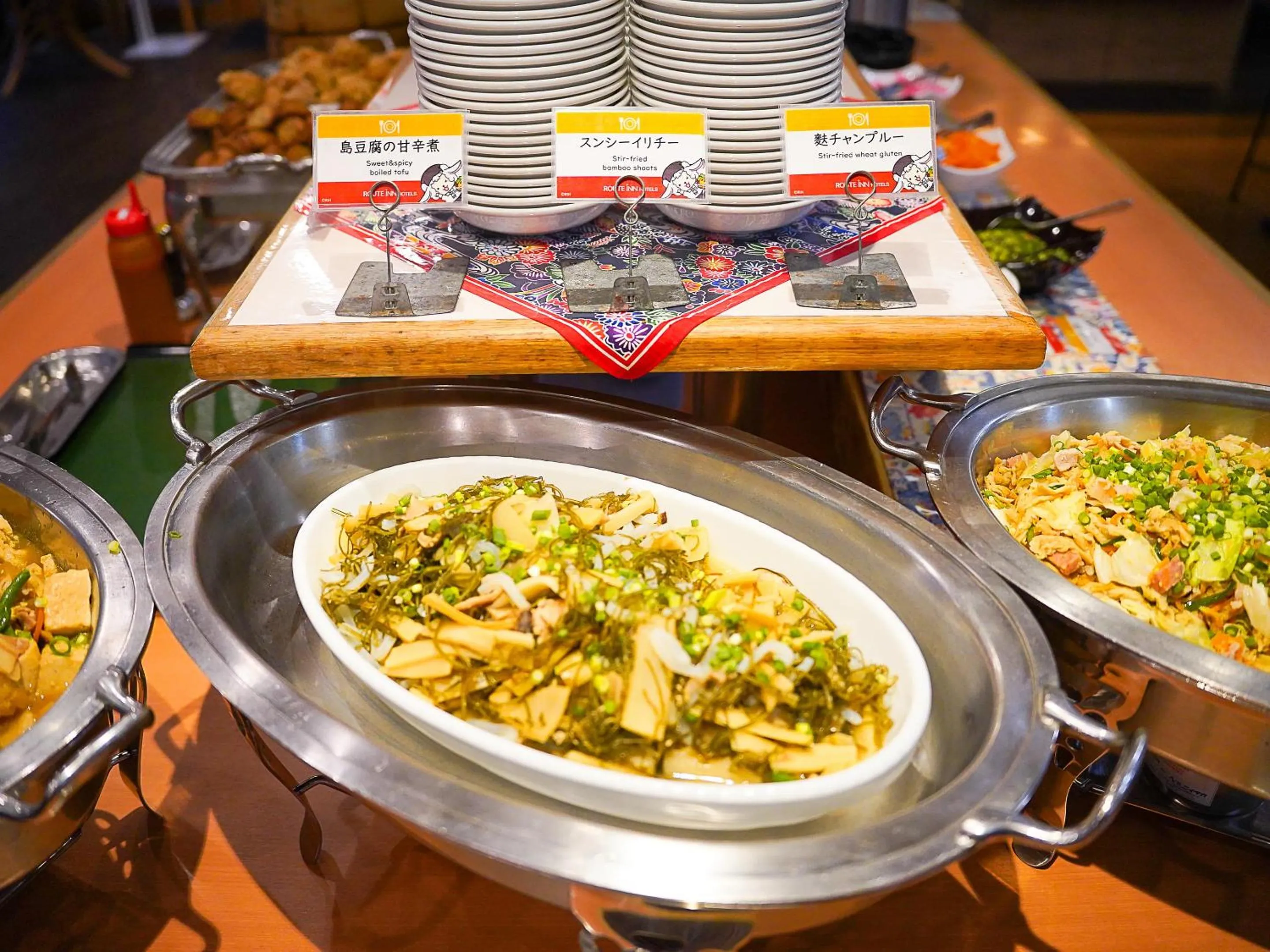 Buffet breakfast in Route Inn Grantia Ishigaki