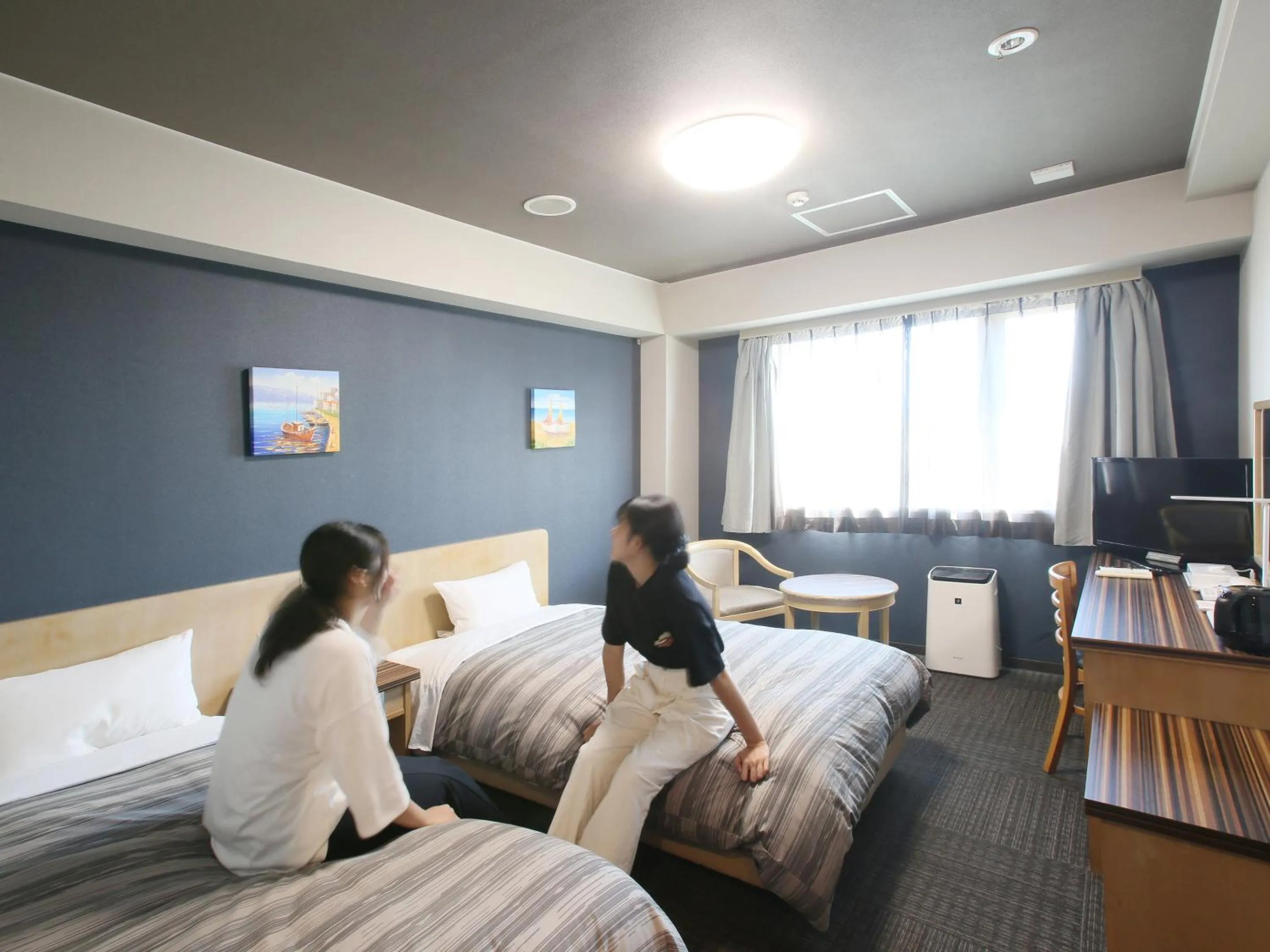 People, Bed in Route Inn Grantia Ishigaki