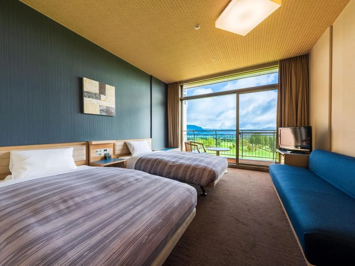 Photo of the whole room, Bed in Aso Resort Grandvrio Hotel