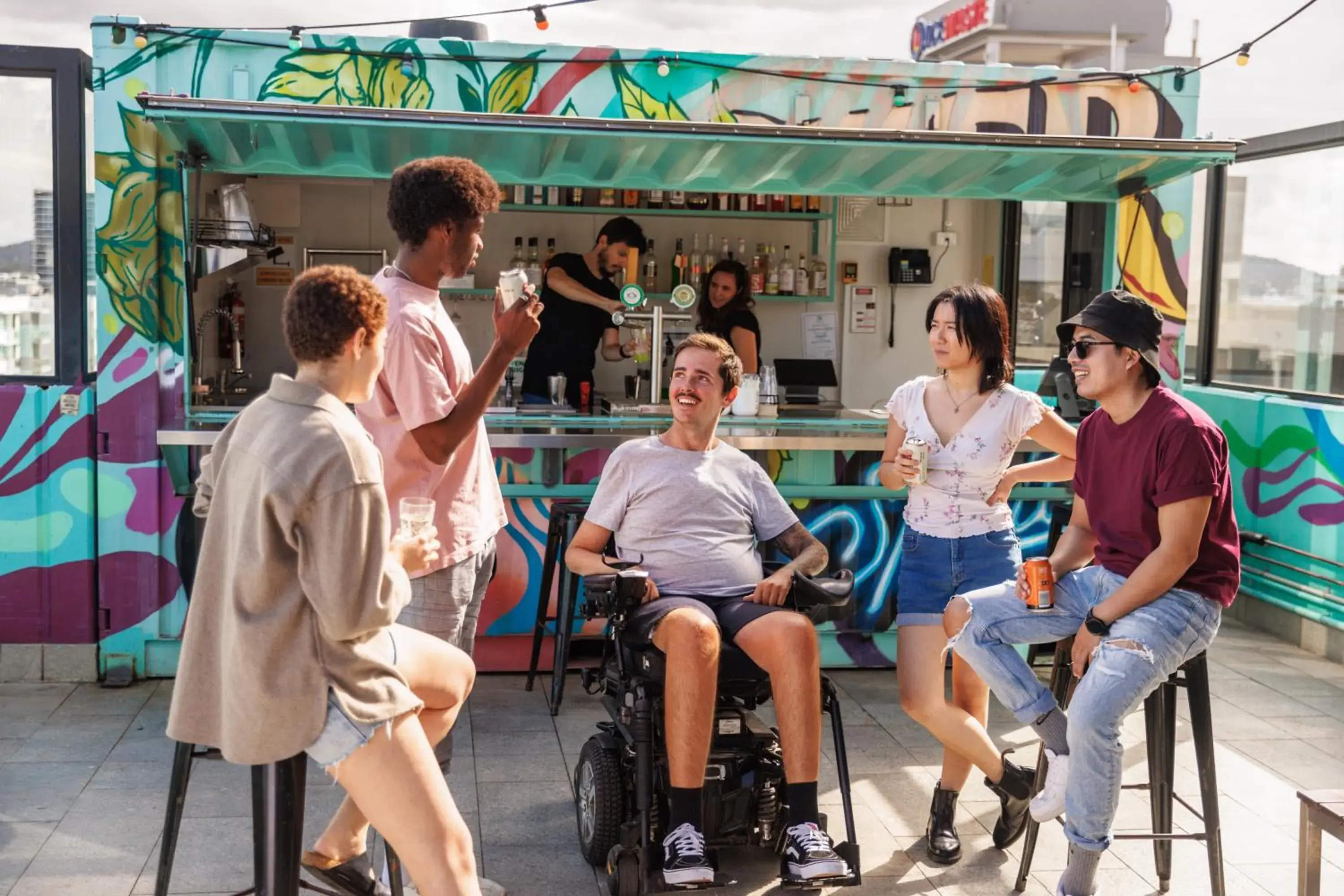 Lounge or bar in YHA Brisbane City Lounge or bar in YHA Brisbane City